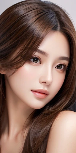 masterpiece、highest quality、High resolution、Tabletop、wallpaper、Realistic、Bright lighting、Professional Lighting、Smooth lighting、Japanese women、Adult、Beautiful woman、gravure、sexy、so beautiful、Beautiful Skin、Beautiful and detailed、Detailed face、slim、Long Hair、Brunette colored hair、Brown eyes、