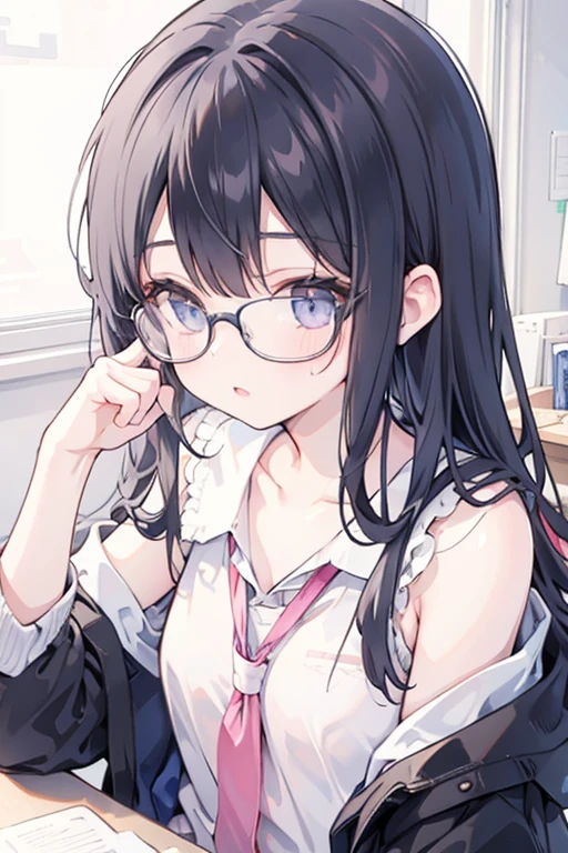 solo,((Perfect body,))((Super beautiful,))((High quality,)), (sweaty,) (wet all over,) blush,saliva trail, steam, ((midnight,))((blunt bangs,bobcut bangs, gray eyes,braided hair,glasses)), huge breasts,beautiful girl hugging me, sticking out her lips and asking for a kiss, looking ecstatic,Looking at Viewer,pov,big open mouth,tongue out,((incoming hug,))((incoming kiss)),Half-open eyes,Saliva, love juice,((Midnight classroom, half-taken blazer , pantyhose,)),Her huge breasts are pressed against me,sexy sheer underwear,fisheye lens,((face focus, close up of face)),