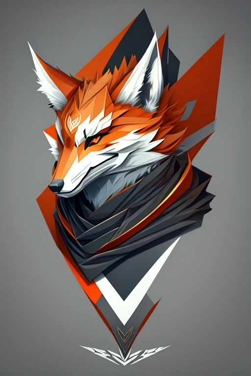 Ein fesselndes monochromes Logo entsteht, with a strong and angular depiction of a fox head. Carefully designed by the experienced Daarken in vector graphics, Dieses Design hat einen renommierten Behance-Wettbewerb gewonnen. Die Essenz des Minimalismus annehmen, The logo is displayed in high resolution, mit komplizierten Linien und scharfen Kontrasten, um ein eindrucksvolles und anspruchsvolles Bild zu vermitteln.