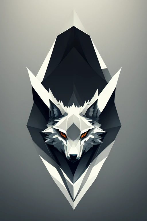 Ein fesselndes monochromes Logo entsteht, with a strong and angular depiction of a wolf's head. Carefully designed by the experienced Daarken in vector graphics, Dieses Design hat einen renommierten Behance-Wettbewerb gewonnen. Die Essenz des Minimalismus annehmen, The logo is displayed in high resolution, mit komplizierten Linien und scharfen Kontrasten, um ein eindrucksvolles und anspruchsvolles Bild zu vermitteln.