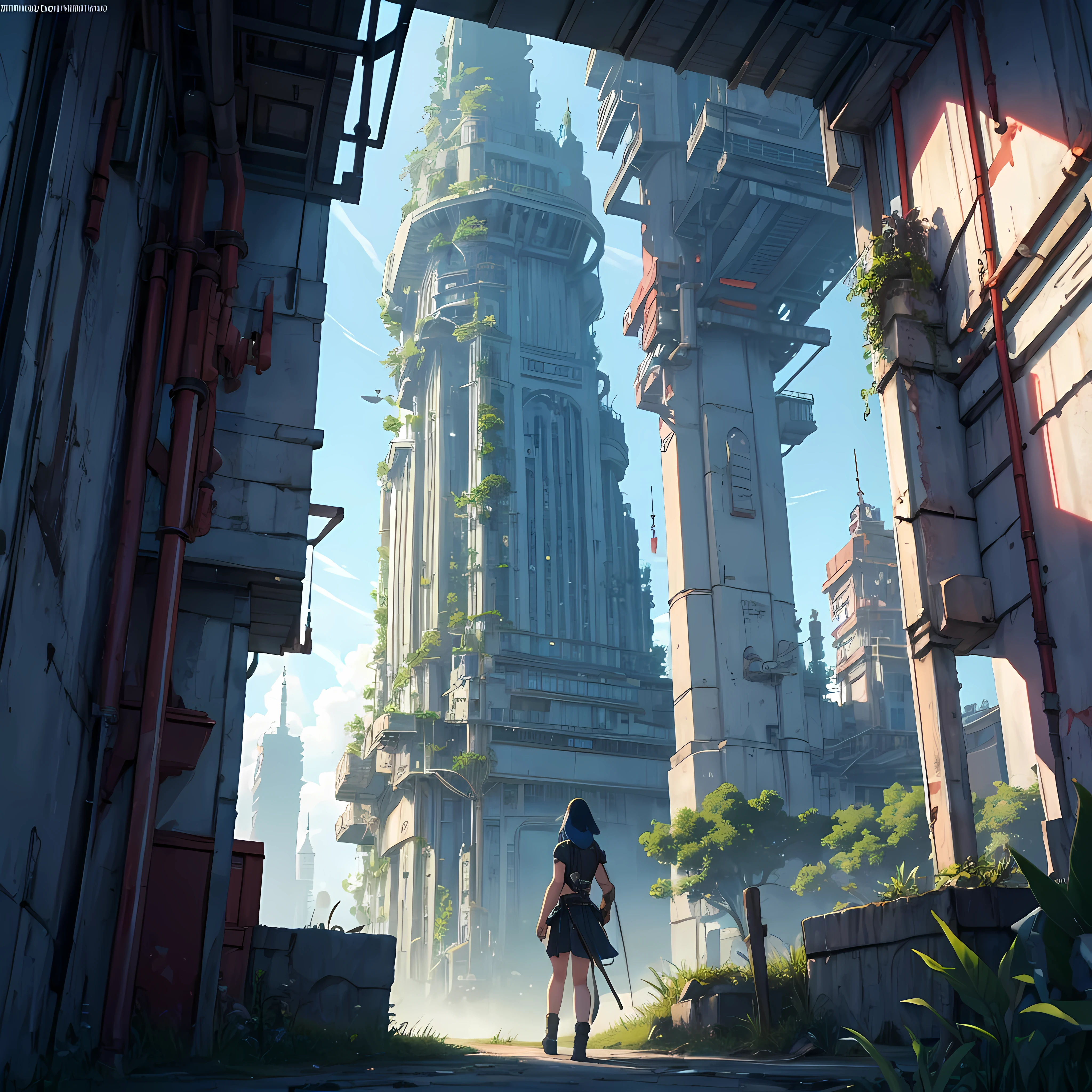 ciberpunk civilization fitire. year 5000