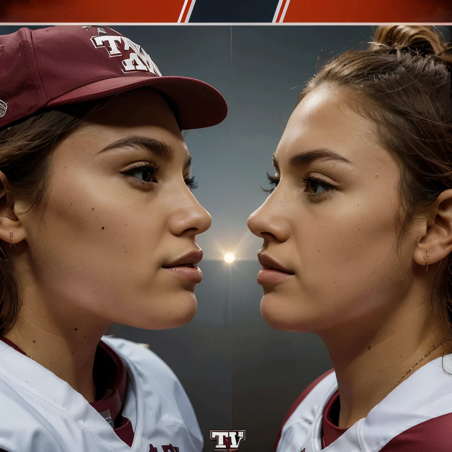 Create a catchy tv style logo that encompasses the Head to head rivalry between Texas A&M university and university of Texas football teams. Similar to the Lone Star Showdown logo