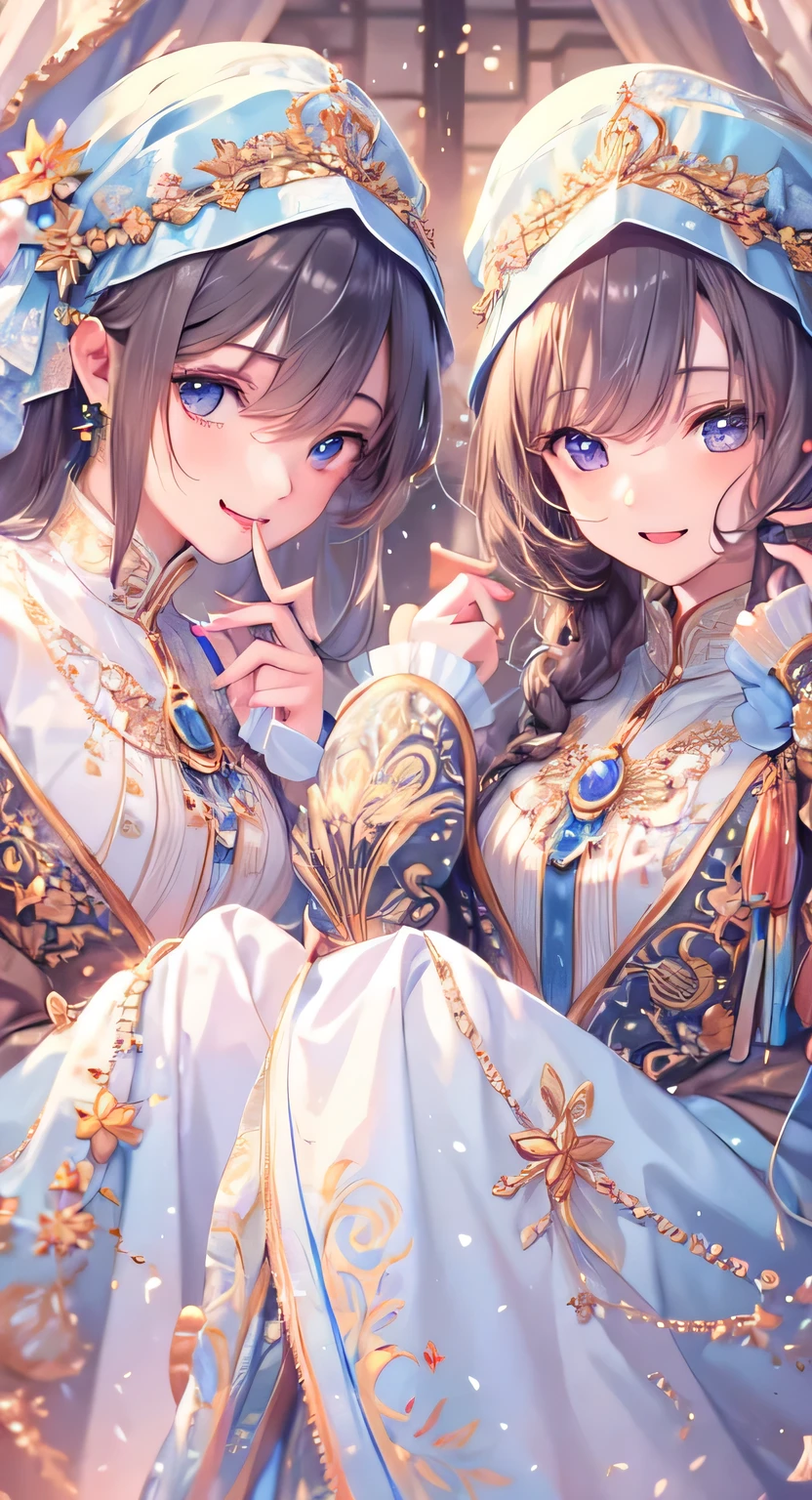 ((highest quality)), ((masterpiece)), (detailed), Perfect Face , beautiful girl , Otome , Arabian costumes ,