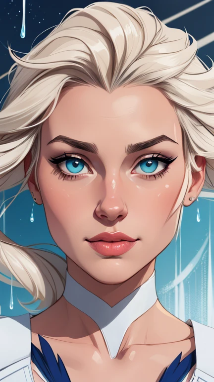 Personagem mulher Rainha Anna de Arendelle com marcas de guerras Imagem de desenho animado de uma mulher .Ilustra??o estilo desenho animado, estilo de arte dos desenhos animados, estilo de arte dos desenhos animados, digital illustration style, design de personagens altamente detalhado, arte digital detalhada coragem, Forest fan art, Design de personagens de retrato, beautiful digital illustration, retrato de alta qualidade, Arte em quadrinhos, mulher jovem cabelo com transas lindas . Beautiful lined eyes Medium large bust and wonderful sexy clothes. image expression of sexual desire from waist to head illustration Queen Anna of Arendelle