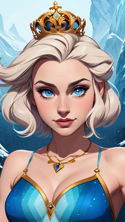 Personagem mulher Rainha Anna de Arendelle com marcas de guerras Imagem de desenho animado de uma mulher .Ilustra??o estilo desenho animado, estilo de arte dos desenhos animados, estilo de arte dos desenhos animados, digital illustration style, design de personagens altamente detalhado, arte digital detalhada coragem, Forest fan art, Design de personagens de retrato, beautiful digital illustration, retrato de alta qualidade, Arte em quadrinhos, mulher jovem cabelo com transas lindas . Queen Anna of ArendelleBeautiful lined eyes Medium large bust and wonderful sexy clothes. image expression of sexual desire from waist to head illustration Queen Anna of Arendelle