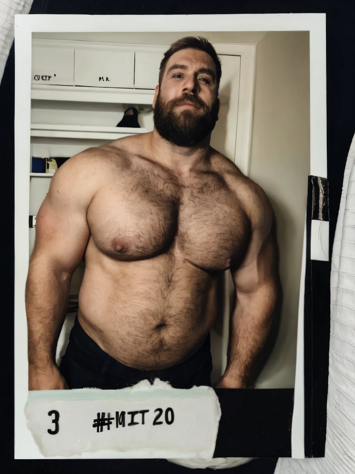 Masculinity的橄榄球运动员::3
, Posing on the scene, Masculinity, Big body hairy chest,::1
