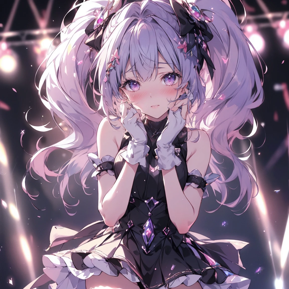 Beehive hairstyle,Eye Reflexes,Masterpiece,Highest quality,8k,A world of light,Highly revealing clothing,Feeling embarrassed,とてもFeeling embarrassed,Panty shot,(((blush))),(((Are crying))),Gazing at the audience