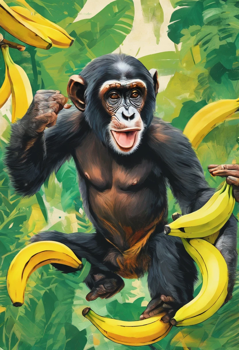 (by Taran Fiddler), (by Chunie), (by Darkgem), Monkey, laying in a pile of bananas, banana dildo, primate, wooden barrel, laying on back, male, sagging balls, uncut penis, sly smile, confident, bedroom eyes, spreading legs, imminent penetration, legs up, looking up at viewer, prehensile feet, backsack, tail, butt focus, anus, wide hips