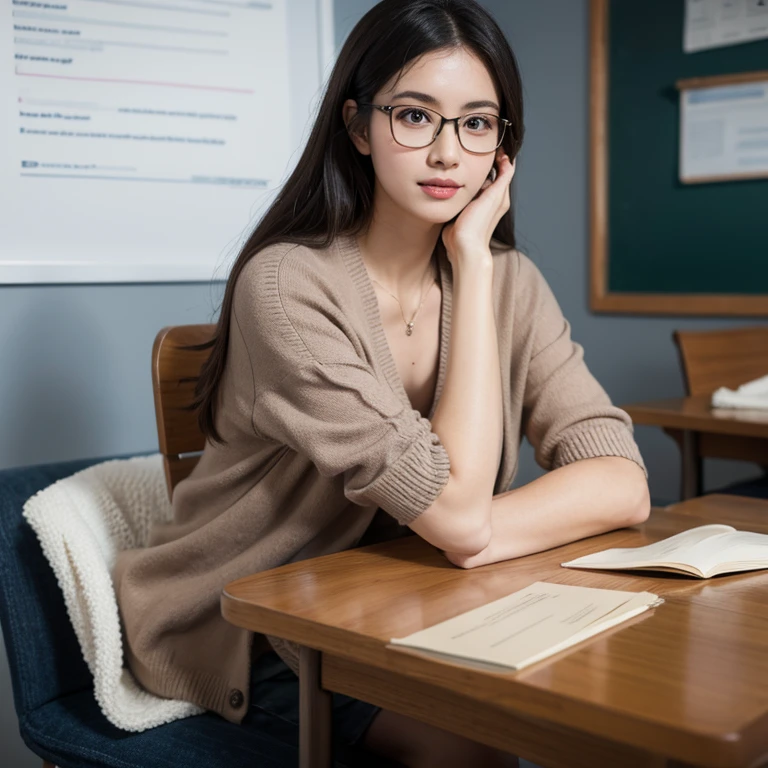Glasses,teacher,big