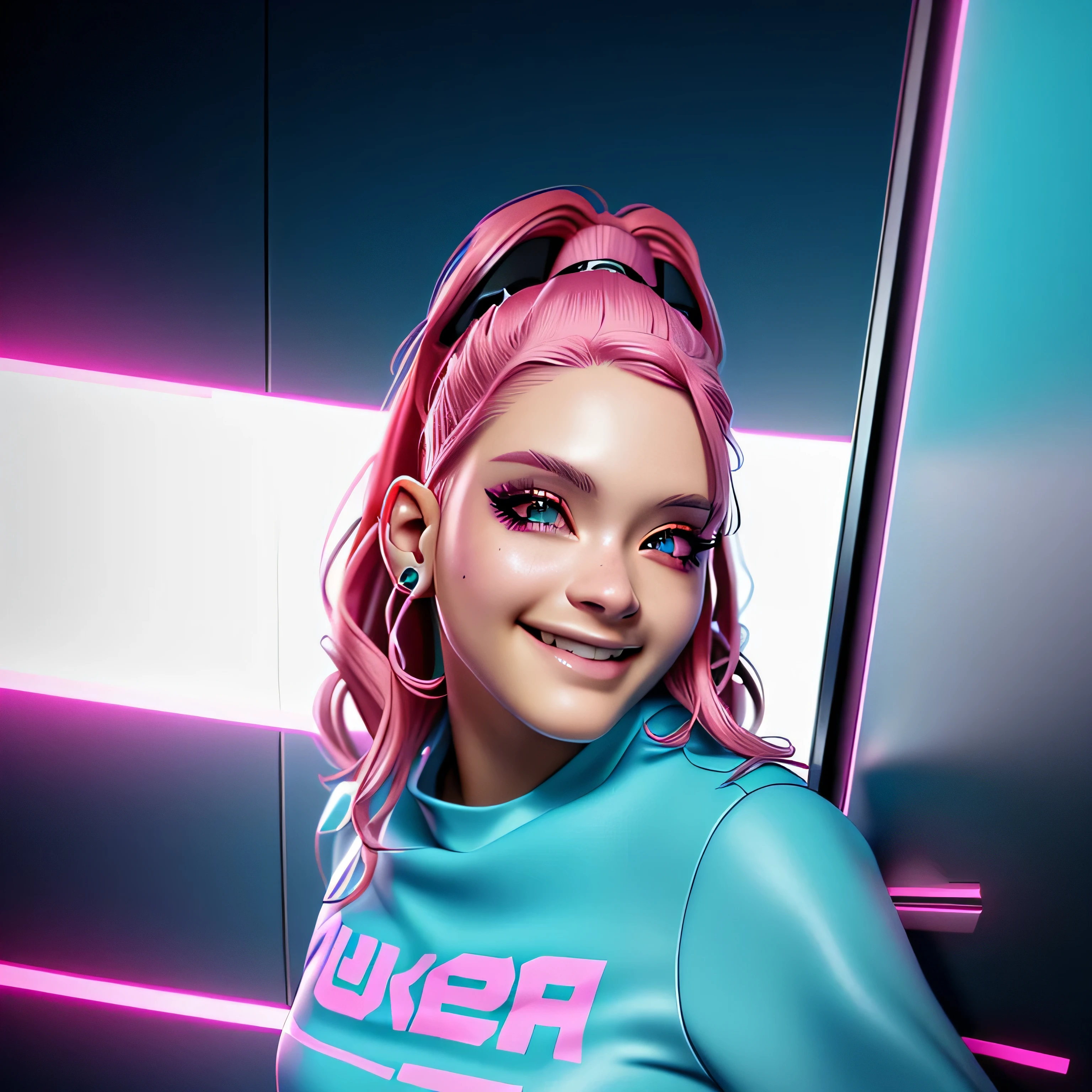 com cabelo rosa e tatuagens no rosto, estilo cyberpunk hiper-realista, cyberpunk sonhadora, estilo cyberpunk , hiper-realista, estilo anime. 8k, arte cyberpunk ultrarrealista 8k, bonito com cabelo rosa curto, no estilo cyberpunk, cyberpunk bonita, photorealistic anime girl rendering, cara bonita da cyberpunk, cor estilo cyberpunk, garota anime cyberpunk
