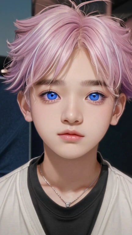 1 boy,more details in eyes,cute,looking at viewer, adorabel boy,cute face,details sky,handsome,young,juvenile,((masterpiece:1.4,best quality)),multiple details,colorful hair,eyeshadow,, sfw,   