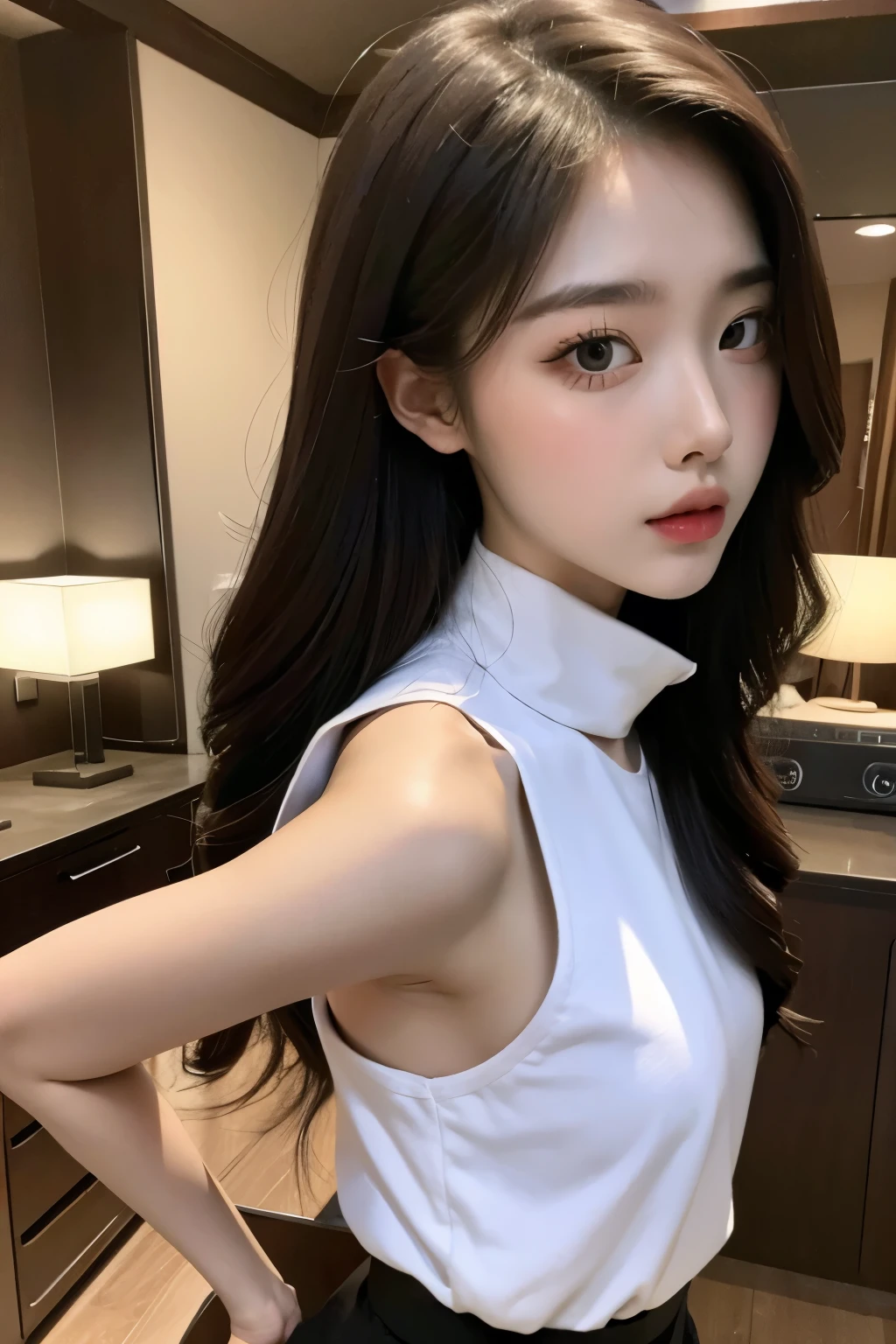 ((best quality)), ((masterpiece)), (detailed), (매우 detailed 얼굴 표현), perfect face, multi color costumes, 2 women, Twins,Madison Beer, without makeup, Profile picture, Use Instagram Filters, Subtle soft and dim light, perfect face, julia sardinian, perfect hands, Random Actions, Full-body view, fullbody, wall full of decorations,