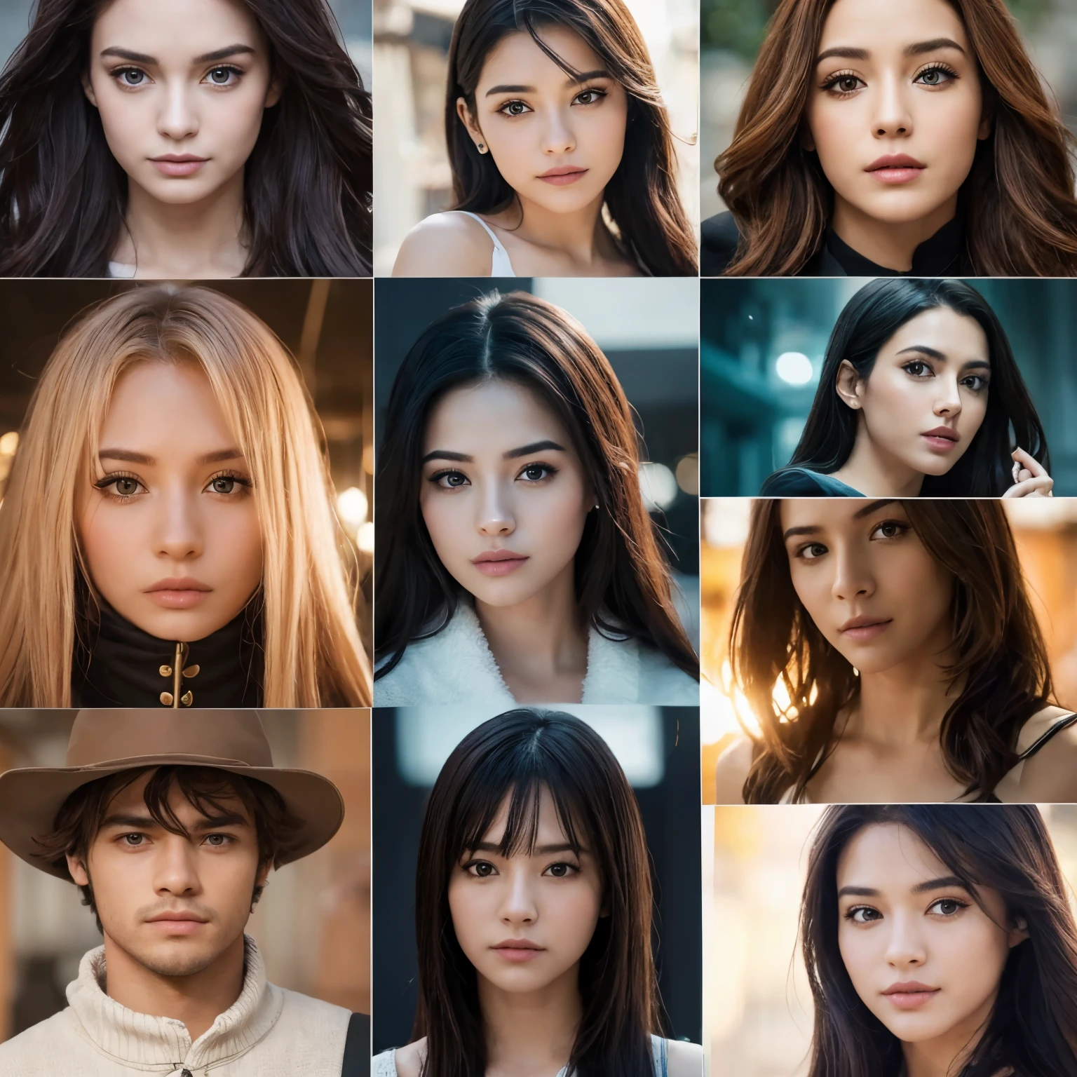 Crie um quadro com 20 NFTs ineditas baseadasem personalidades ou personagens famosos