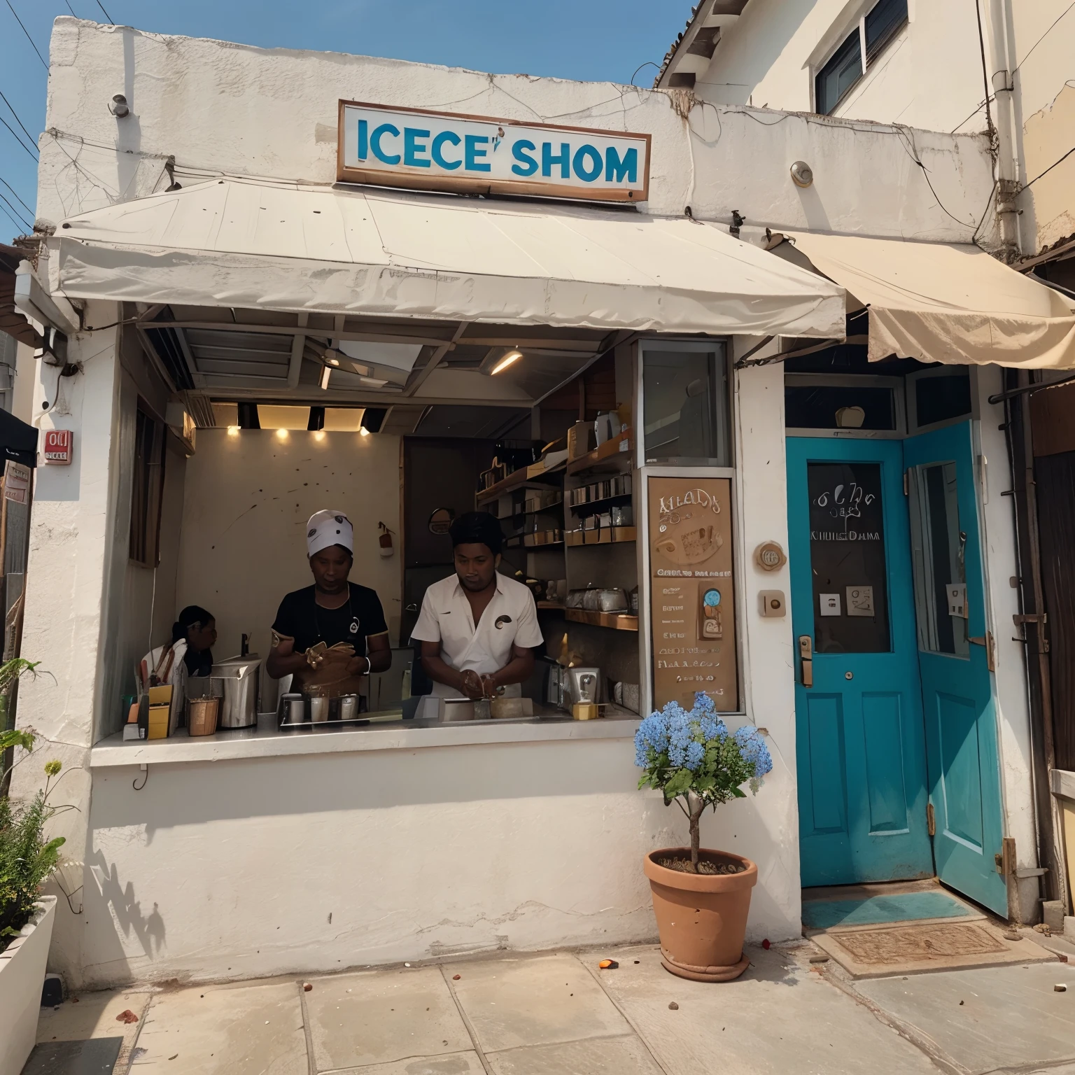 Ice cream shop named malaidaar kulfi💦