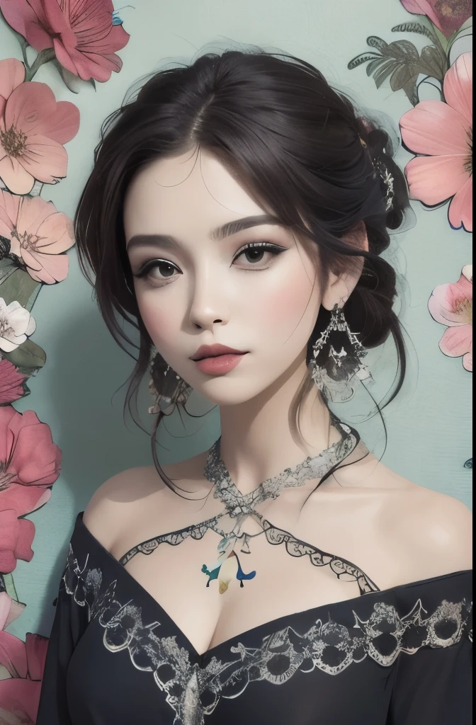 (masterpiece, top quality, best quality, official art, Beautiful and beautiful:1.2), (1 Girl:1.3), Extremely detailed,(Fractal Art:1.1),(rich and colorful:1.1)(Flowers:1.3),The most detailed,(Zentangle:1.2), whole body, (Abstract Background:1.3), (Glowing skin), (Many colors:1.4), ,(earrings), (feather:1.5),