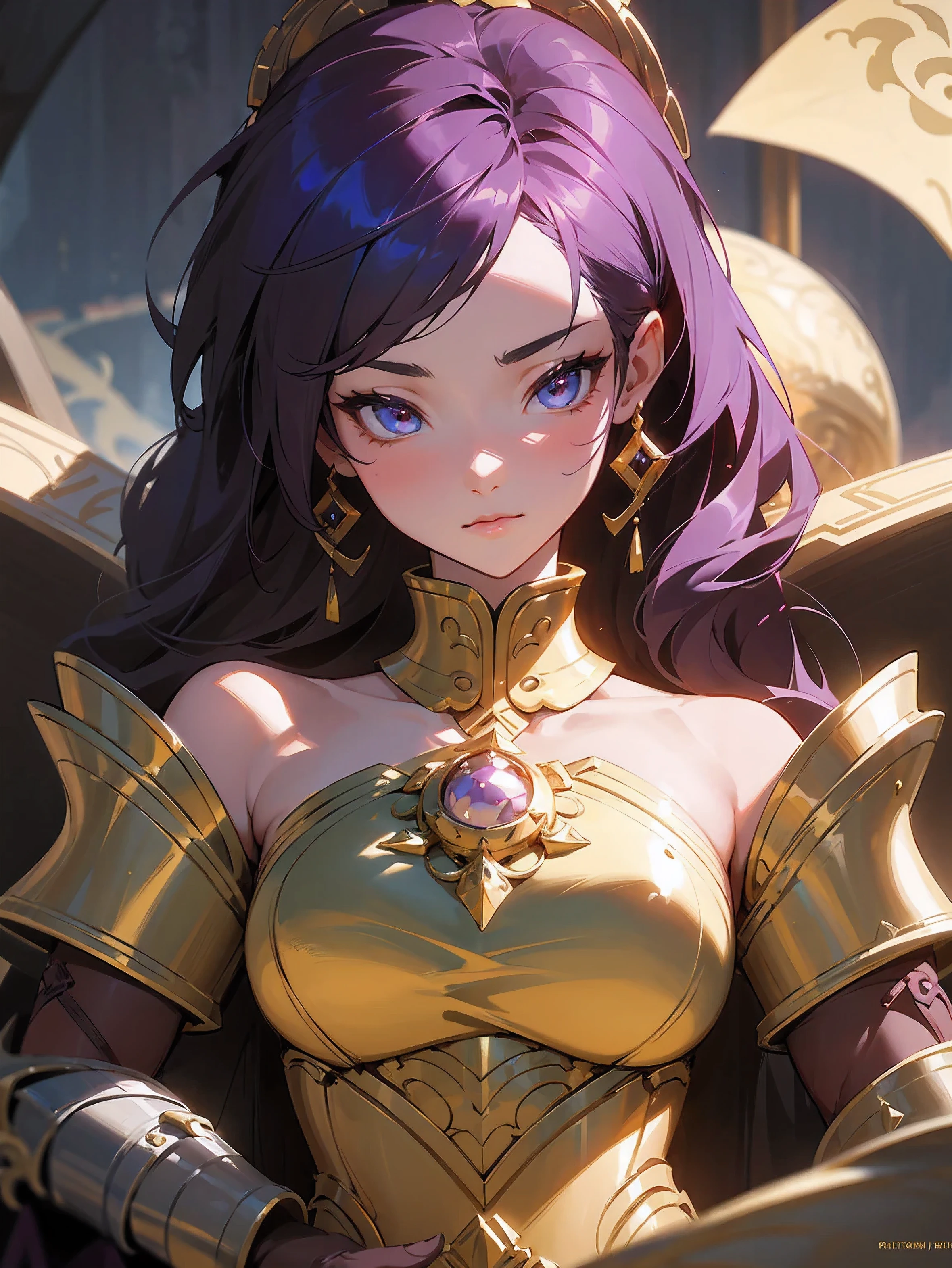 Portrait of a Spiritual Goddess, Complex, elegant, Very detailed, Digital Painting, Art Station, Concept Art, Smooth, Sharp focus, figure, ArtJam、Greg Rutkowski、Alphonse Mucha、William Adolphe Bouguereau、Art by Stephanie Law , Magnificent royal background, large crown, Royal Jewels, robot, nature, Full Shot, Symmetric, Greg Rutkowski, Charlie Bowwater, Beep, Unreal 5, Surreal, Dynamic Lighting, Fantasy art