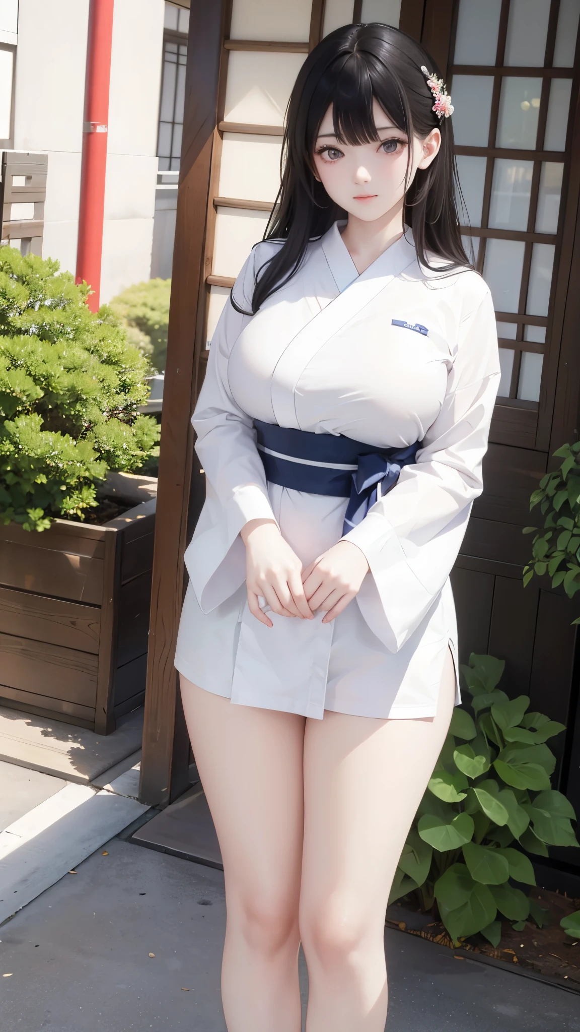 (((masterpiece))),(((High resolution)))、(((8K)))、(((perfect face)))、(((beauty of japan)))、30 years old、(((beautiful face))), (((shirt))), embarrassed look, look at the camera, thighs、top quality eyes, detailed texture, look at the camera, plump, plump thighs, big tits, all body, tall