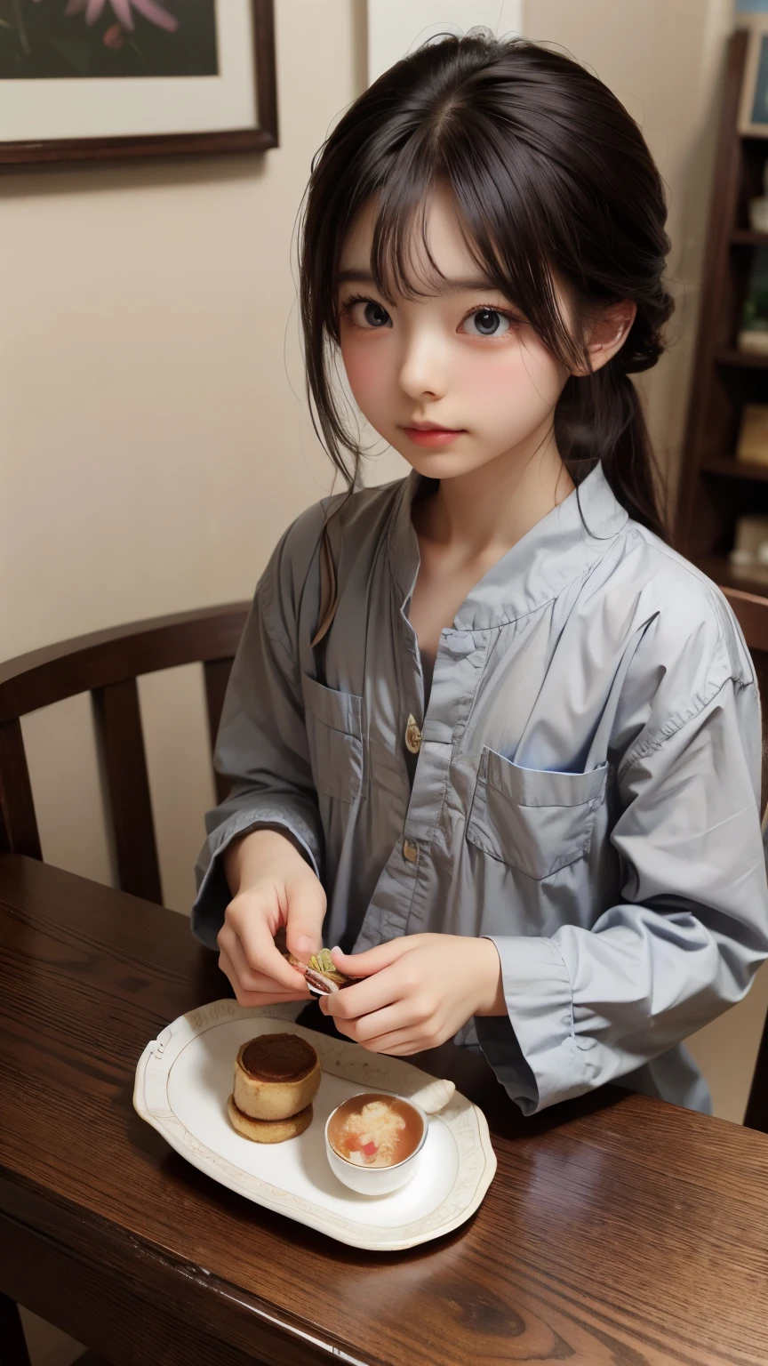 masterpiece, highest quality, magic使いのティーパーティー, magic tea party, magic, Little, Handsome witch, Highly detailed realistic eyes, Happy, Vibrant, colorful,