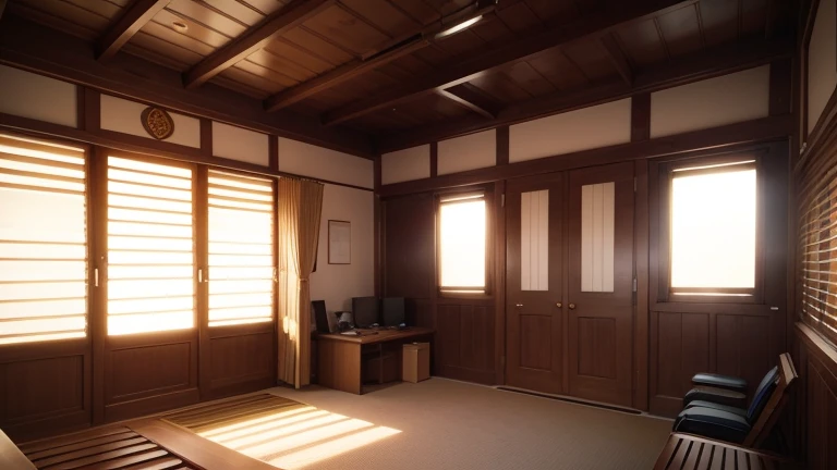 Inside the shrine office