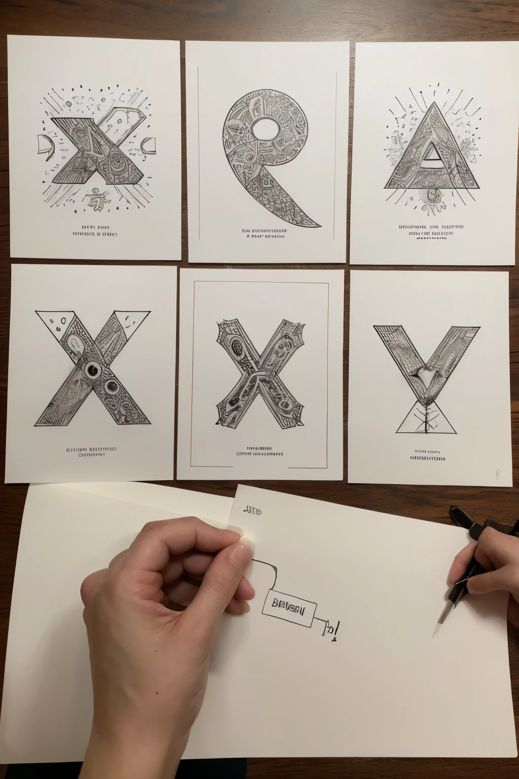 Using letters of the alphabet as basic shapes, make a poster that represents a harmonic structure with rhythm and unity applying the techniques of Radiation and Gradation.
The design must adhere to the parameters listed below:
Use the following two relationship techniques of the form: Gradation and Radiation.
Usar como elementos de la forma los planos y de estos las letras del alfabeto, That is, the design will be made only with letters as flat or two-dimensional shapes..
The elements used must project a harmonious structure through unity and rhythm between them..
The substrate or work surface will be paper, in size 25 x 35 cm (Octavo de pliego).
The delivery of the design must be accompanied by a 15 sec video. in which the work carried out will be explained.maestra)), (detallado), cara perfecta