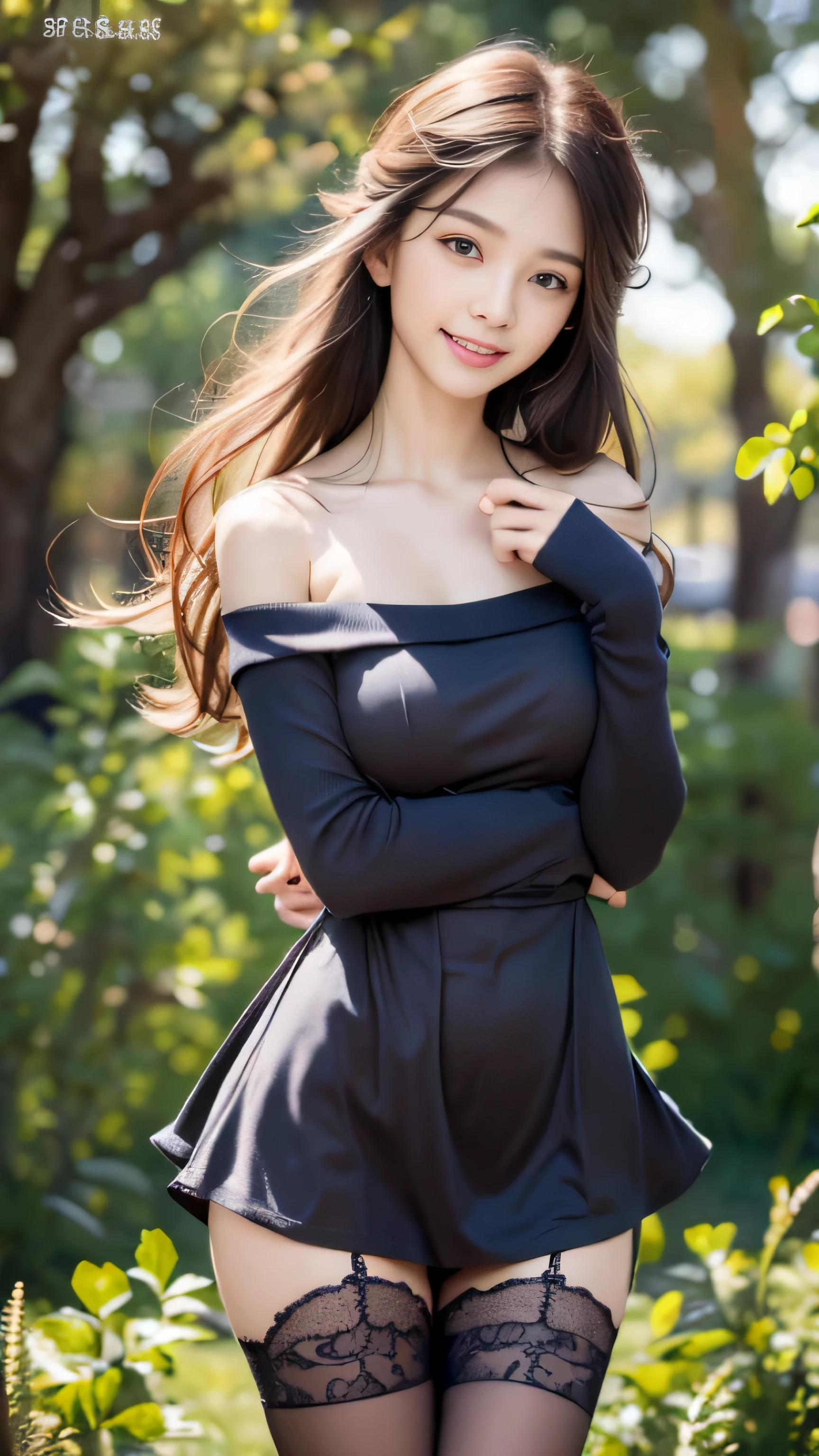 ((masterpiece:1.4)、(highest quality:1.4)、(Realistic:1.7))、19 years old、(upper arm:1.4、Two legs:1.4)、(Perfect Anatomy:1.4)、(Perfect female body:1.4)、Girl portrait photography、Close-up photo、full body shot、((Tabletop:1.4), (highest qualityの:1.4), (Realistic:1.7), beautiful girl, One super beautiful girl:1. 4), Glowing, natural skin texture, (Perfect female body: 1.4), (Perfect female body: 1.) 4), Girl portrait photography, Close-up photo, (Full body photo), Fantasy art, Soft Front Light, Beautiful expression, Cute face, Beautiful breasts, Beautiful ass, Beautiful Eyes, Clear and eye-catching, Beautiful and attractive, Beautiful Eyes, Narrow waist, RAW Photos, Red lips, ((Gray Hair, Long Hair)) , 1 Screen Display, ),((Off-the-shoulder white hand-knitted dress))、 (Sexy posture), (Milky Way in the sky),(Black panties)、(Black Stockings)、(Laughter)、