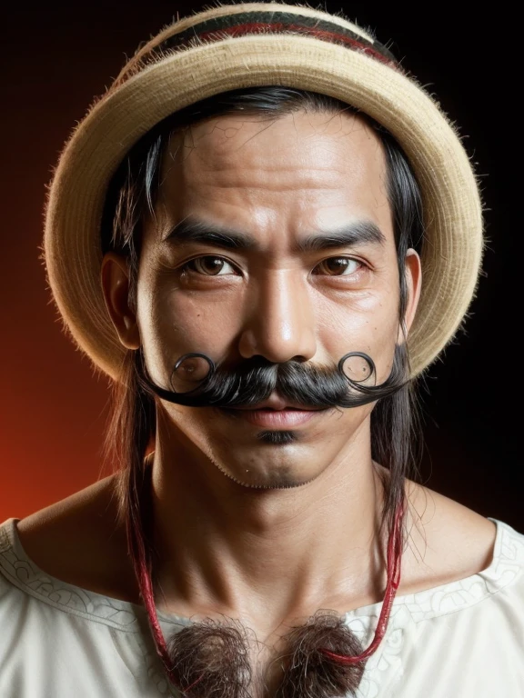 The man with mustache, indonesian culture