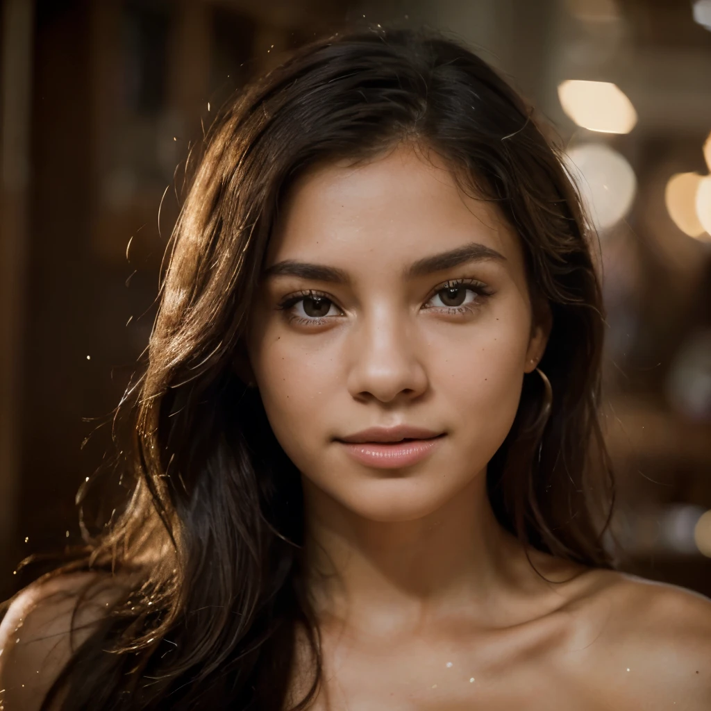 Masterpiece-level photograph of a beautiful woman. The sharp focus captures every nuance of her face, from the twinkle in her eyes to the texture of her skin. The portrait is in 8k resolution, offering an unparalleled clarity that showcases her in all her glory. With right "if you don't have to make a decision about something, then don't decide."