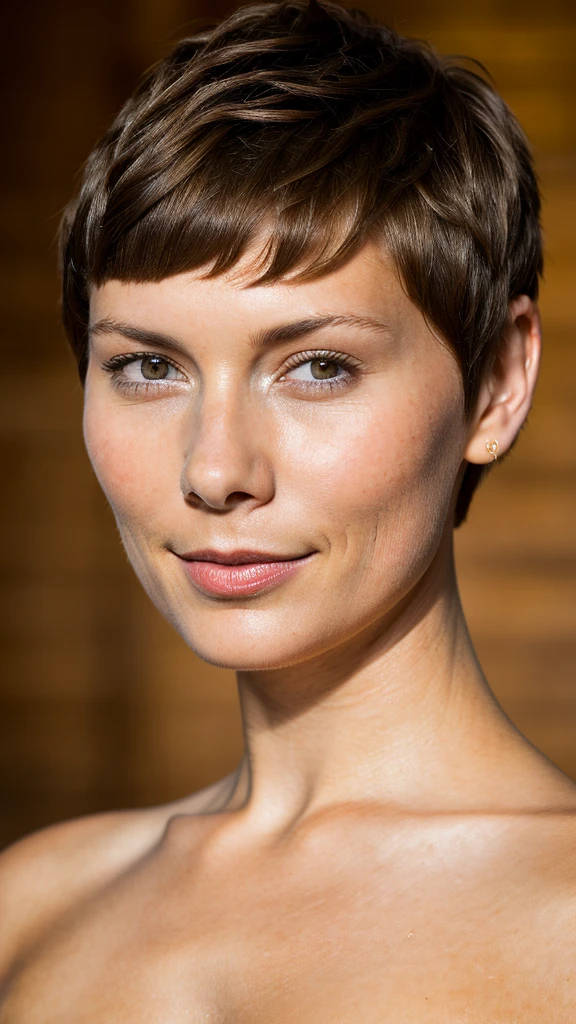  25 year old dutch girls, RAW, beautiful women, different girls, lesbian, lovers, semi-open strawberry lip, dimples, wistful expression, (brown pixie cut hair with wavy), ((detailed face)), ((detailed facial features)), (fine detailed skin), brown skin, (cool color), moist, damp