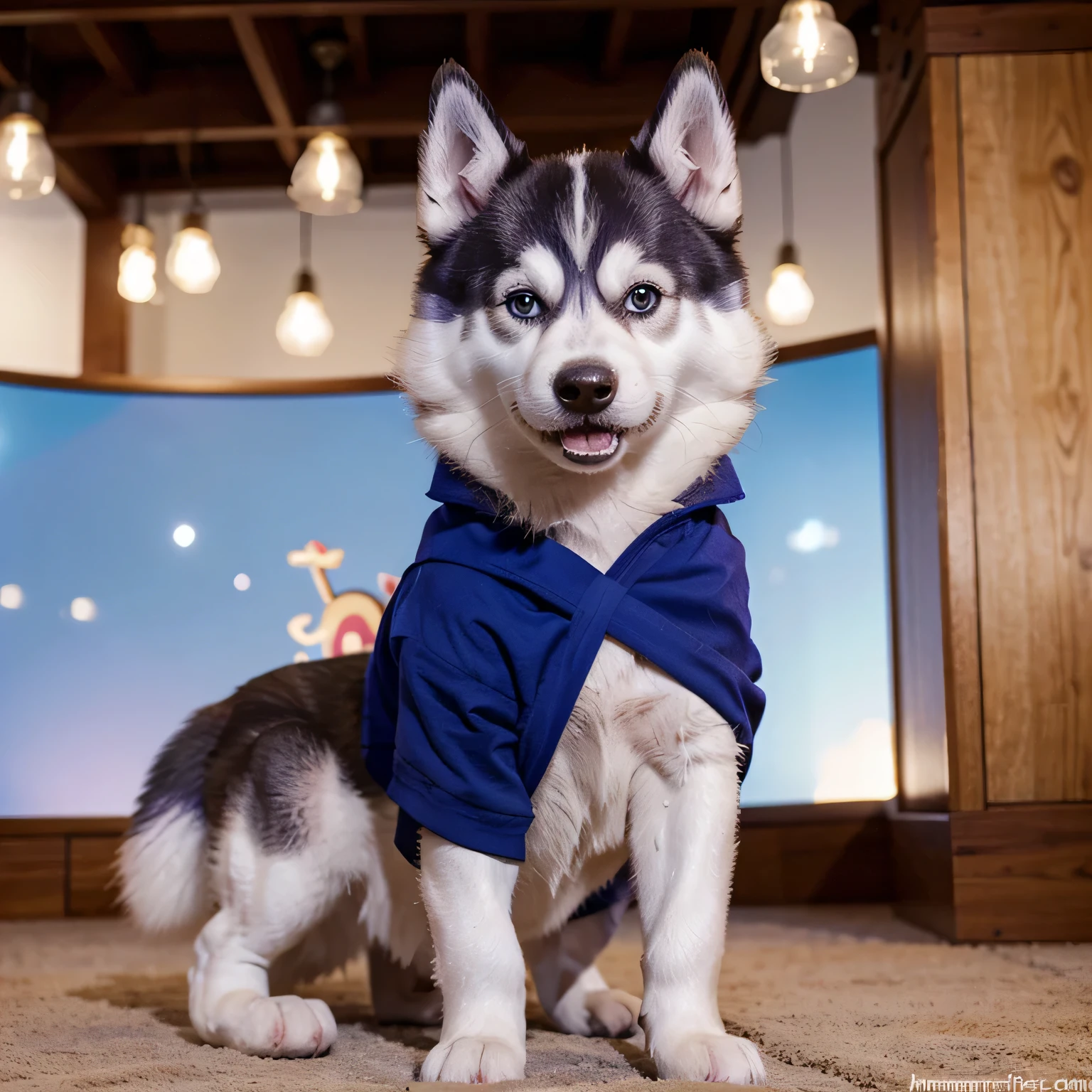 Husky siberiano na Disney muito fofo