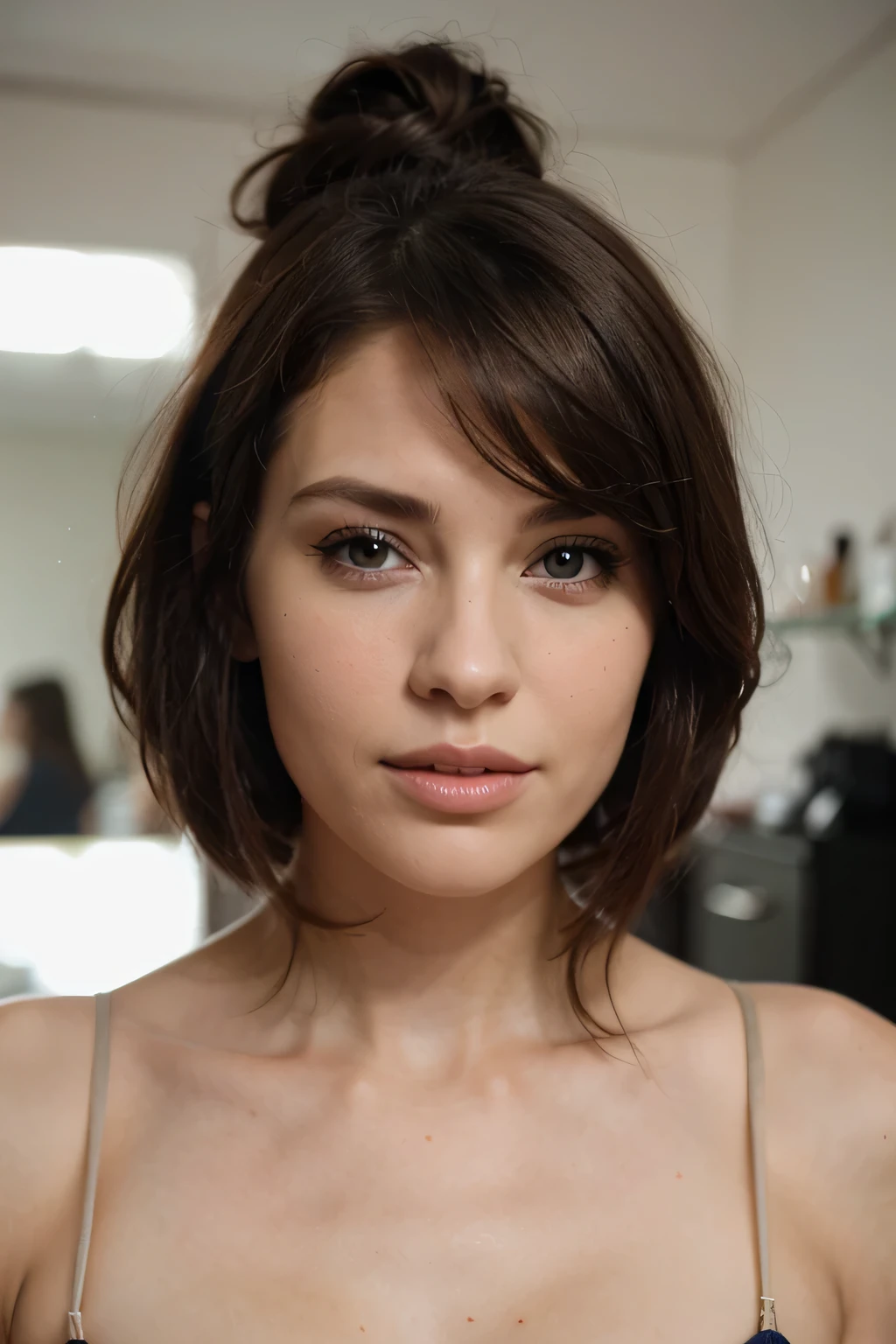 woman face for hairdressing website