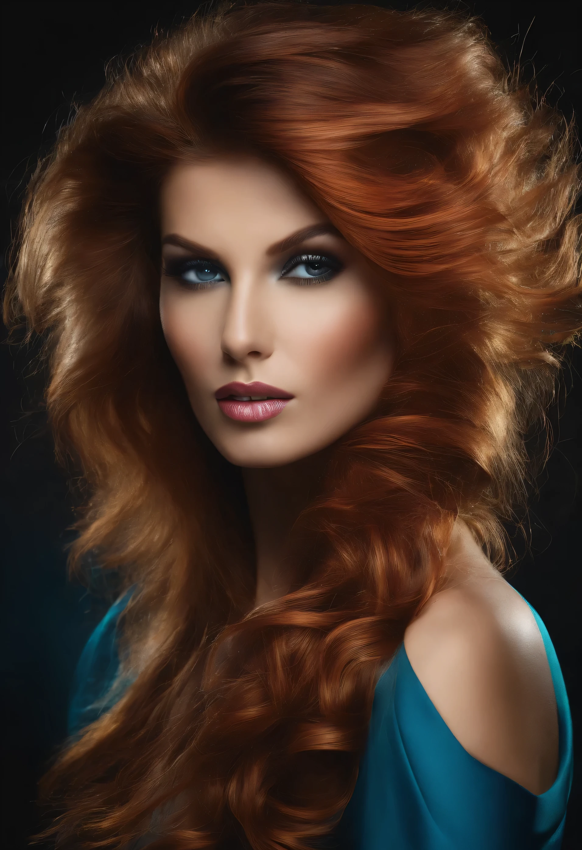woman face for hairdressing website
