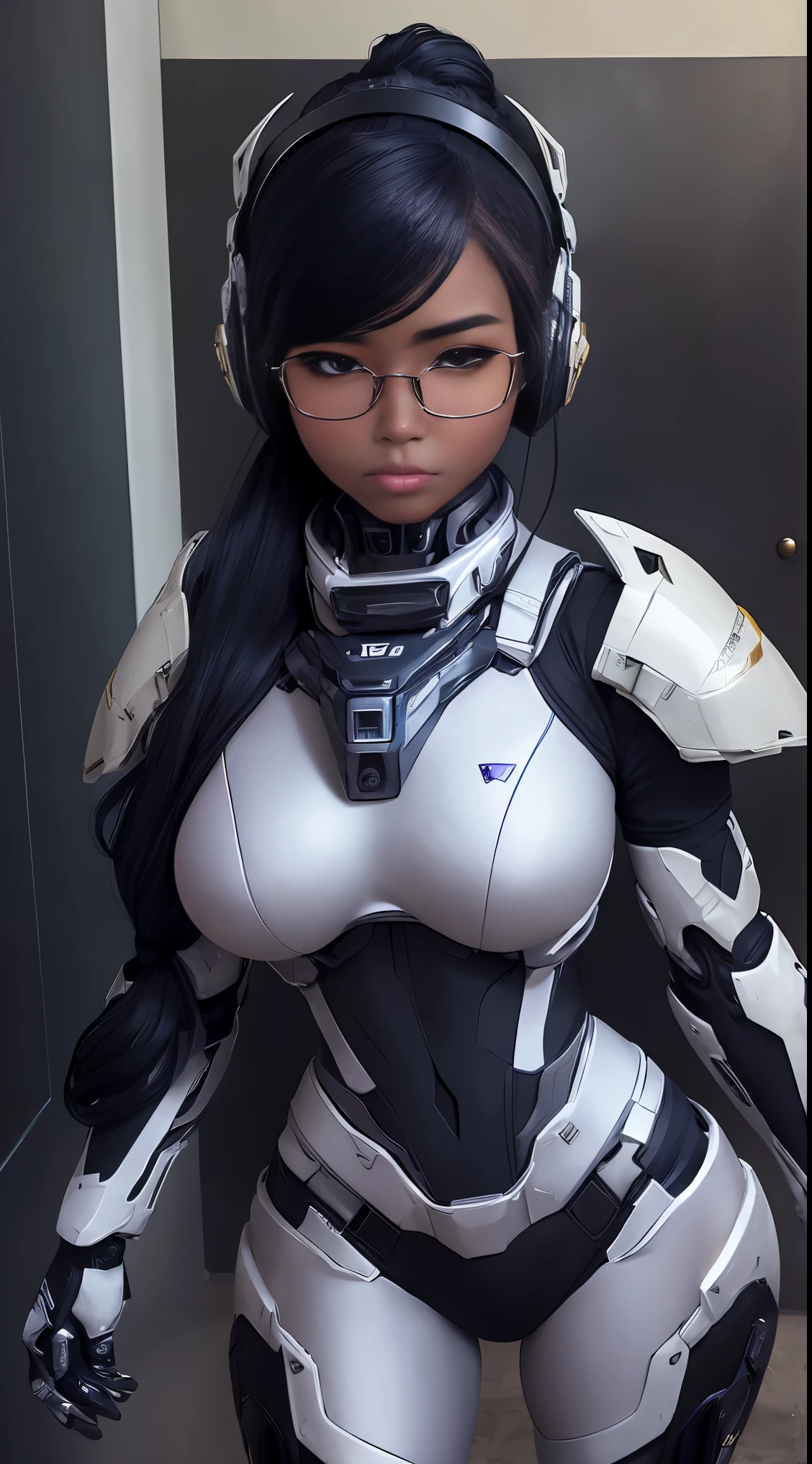 Sexy Woman Big Breasts Tactical Body Sunglasses Athletic Military Helmet Afro Hair (melhor qualidade, 8k, 32k, obra de arte, uhd:1.hoto de mulher japonesa atraente), 1 garota, ((Peitos grandes:1.4)), (Cabelo ondulado longo), abdomen, Corpo Perfeito, rosto ultra detalhado, detailed lips, Olhos Finos, Palpebras duplas, pijama, na cama, (sedutor), ((Despertou:1.5)), ((slipping of the areolas)), ((no calor)), ((milf)) , peituda, beautiful asian girl, beautiful chinese model, beleza de cair o queixo, girl with mecha cybernetic armor, ferra mecha branco, female lock, mechanized valkyrie girl, cyborg  branca bonita,  da armadura, dressed in sci-fi military armor, mulher scifi, em armadura futurista branca, beautiful female paladin, mechanized soldier girl nsfw sports glasses with purple lens nsfw gamer headset  nsfw 