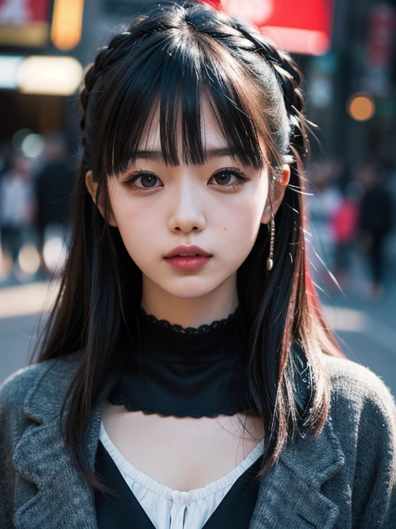 Japanese Harajuku fashionista, 24mm, 4K Textures, soft cinematic light, Adobe Lightroom, Photo Lab, High resolution, Complex, Very detailed, Sharp focus, Calm tone, Insane Details, Complex details, Ultra-detailed, Low contrast, soft cinematic light, Exposure Blending