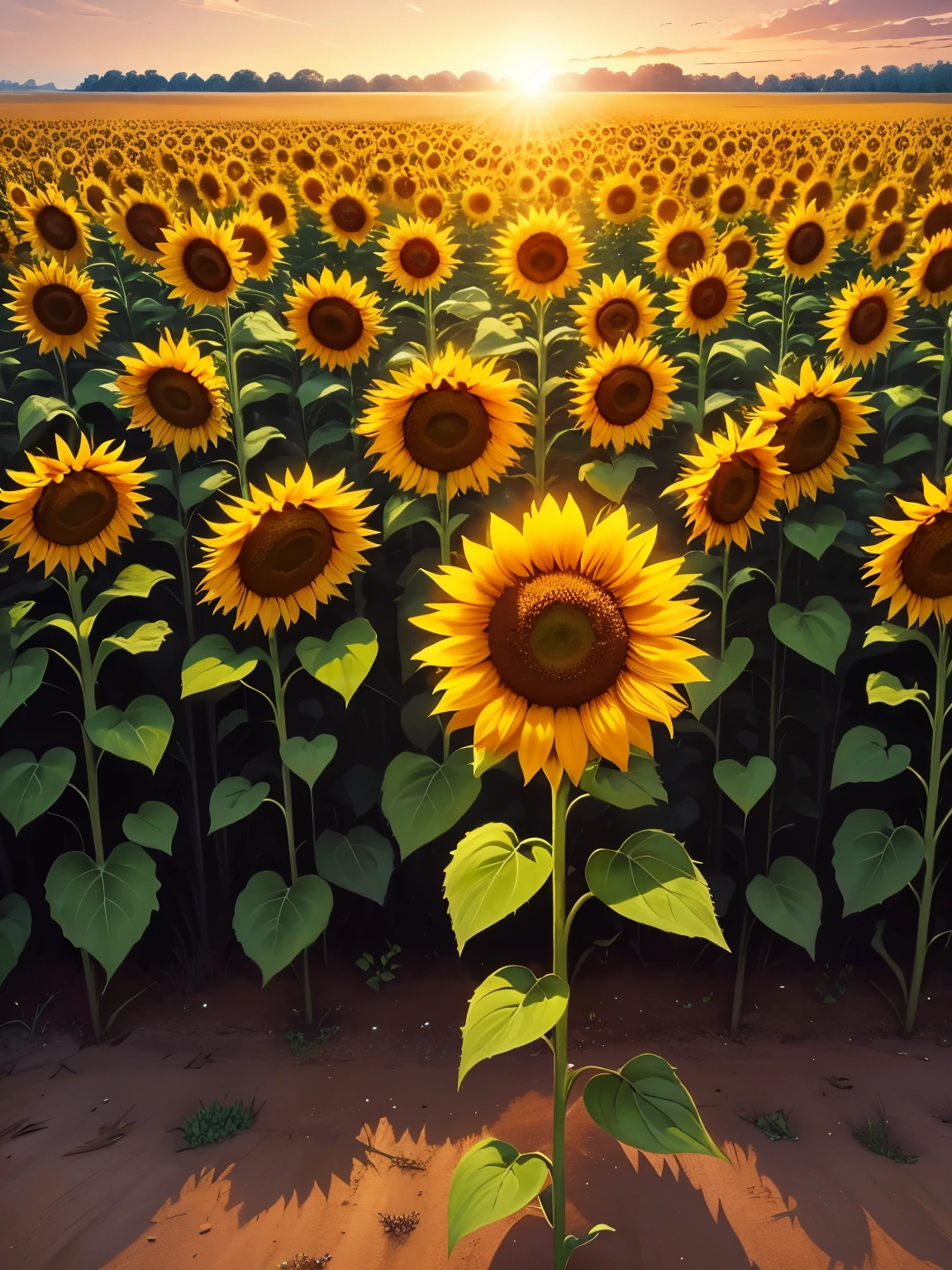 sunflower field, ultra detailed, high quality, 8k resolution