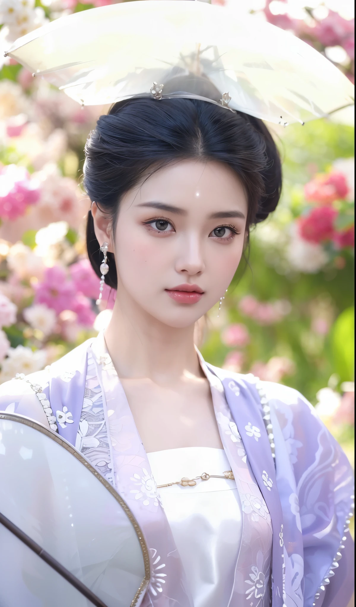 Game Art，Cg animation，Best image quality，Maximum resolution，8k，(A half-length photo)，(portrait)，(Head close-up)，(Rule of Thirds)，Unreal Engine 5 rendering works，20 year old girl，((Queen))，The eyes are very detailed，(Large Breasts)，Elegance and nobility，Movie Lighting，Ray Tracing，Game CG，((3D Unreal Engine))，OC rendering reflection pattern，4K，Ultra-clear，Translucent lace，Fair and plump figure，Pretty Face，Glossy Gel Coat，身着华贵礼服的Queen，Necklace jewelry，Face restoration，Chinese Mythology，Chang'e fairy