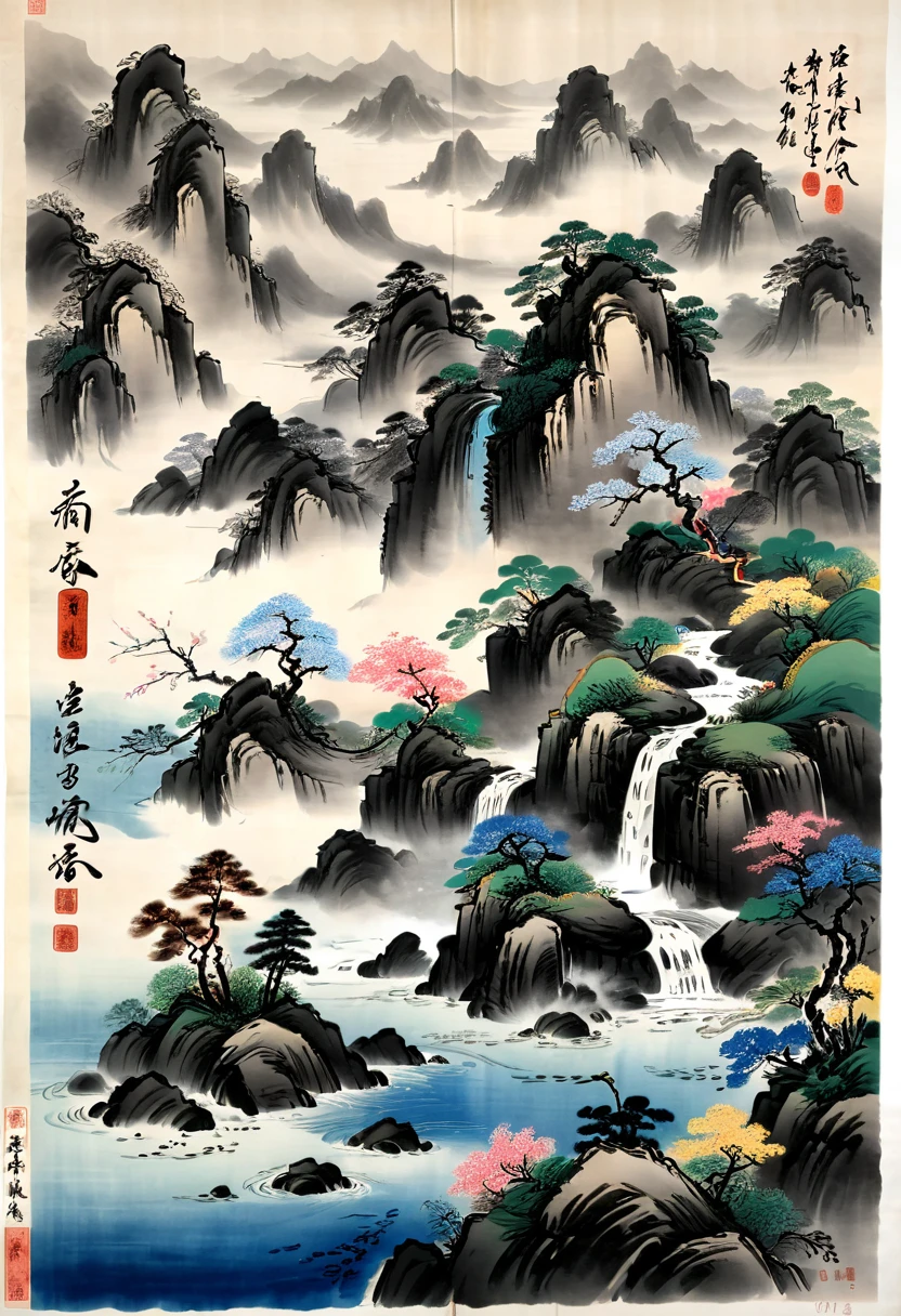 Sworasman, with sword, (masterpiece, best quality, Professional, perfect composition, very aesthetic, absurdres, ultra-detailed, intricate details:1.3), by Qi Baishi