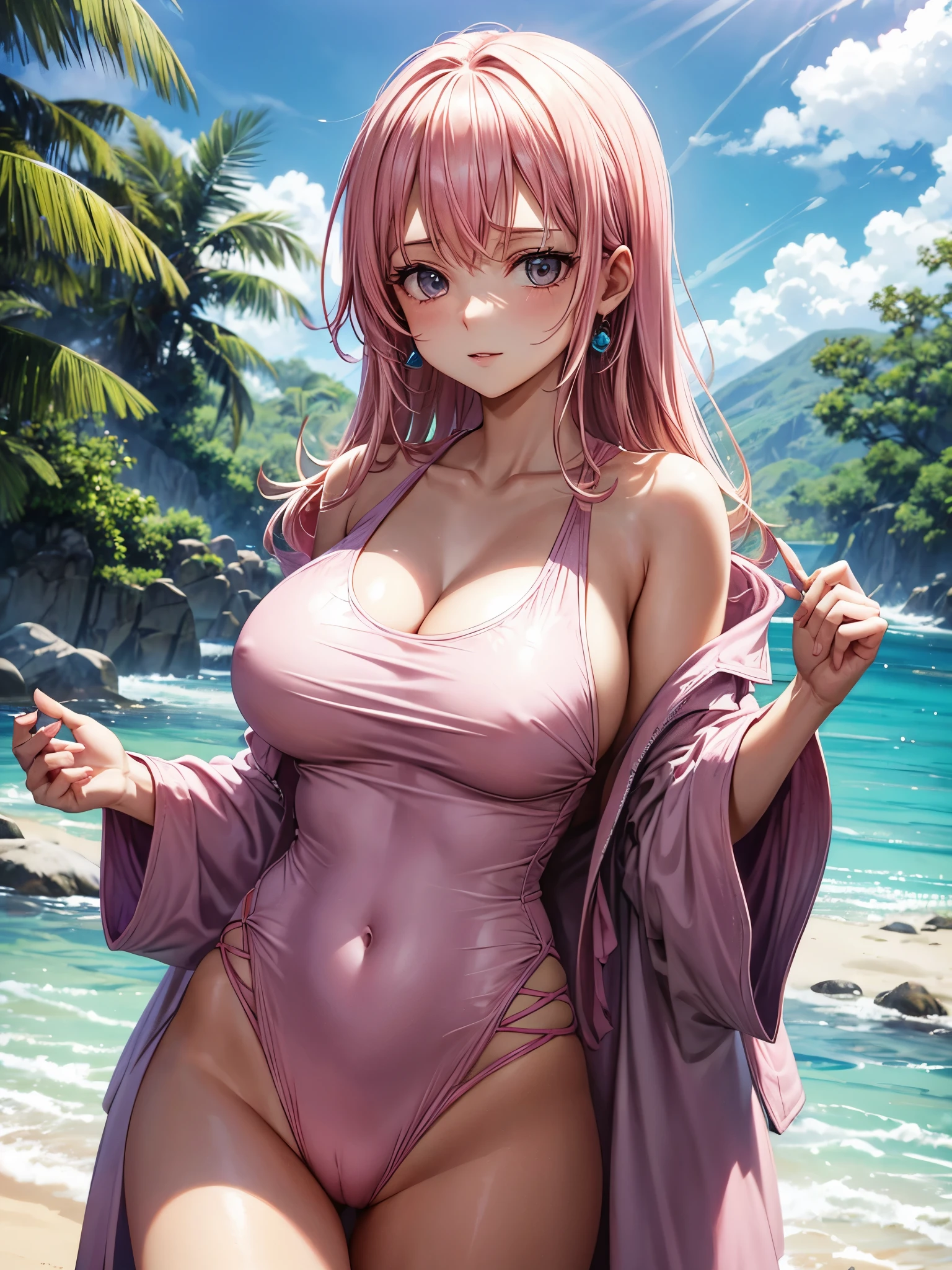 Sage valorant with pink one piece outfit big breast