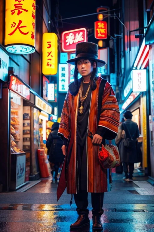 Nomad Uncle Ethnic Hat Tokyo Neon Street