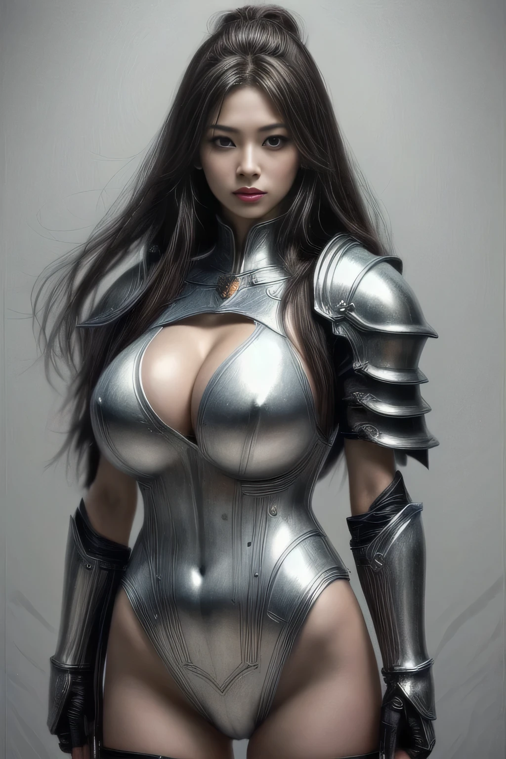 female Swordsman in swordsman armor