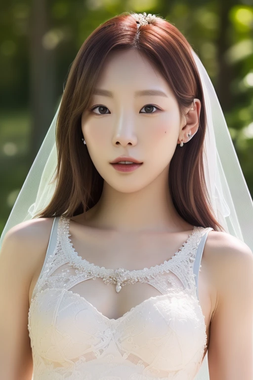 :Taeyeon,(close-up photo:1.2),(pov:1.1),korean, woman,complex 3d render ultra detailed, smile, portrait of beautiful woman, moody portrait, striking features, beauty, intricate details, dramatic composition, tension, texture, realism, high-quality rendering, stunning art, high quality, film grain, (realistic, photo-realistic:1.4),RAW photo,physically-based rendering,(looking at viewer:1.4),(8k, best quality, masterpiece:1.2),(full body shot:1.1),octane render,extremely detailed CG, unity 8k wallpaper,in enchanted forest,(studio soft light, pastel colors, sunlight:1.1),standing,(a girl is wearing vivienne westwood wedding dress, lace, detailed, fairy tale:1.5),hyper realistic detail shiny skin,ultra detailed,(ultra realistic:1.1),(intricate:1.2),(photorealistic:1.1),1girl,(skinny:1.3),detailed background, wedding fairy tale, romantic 