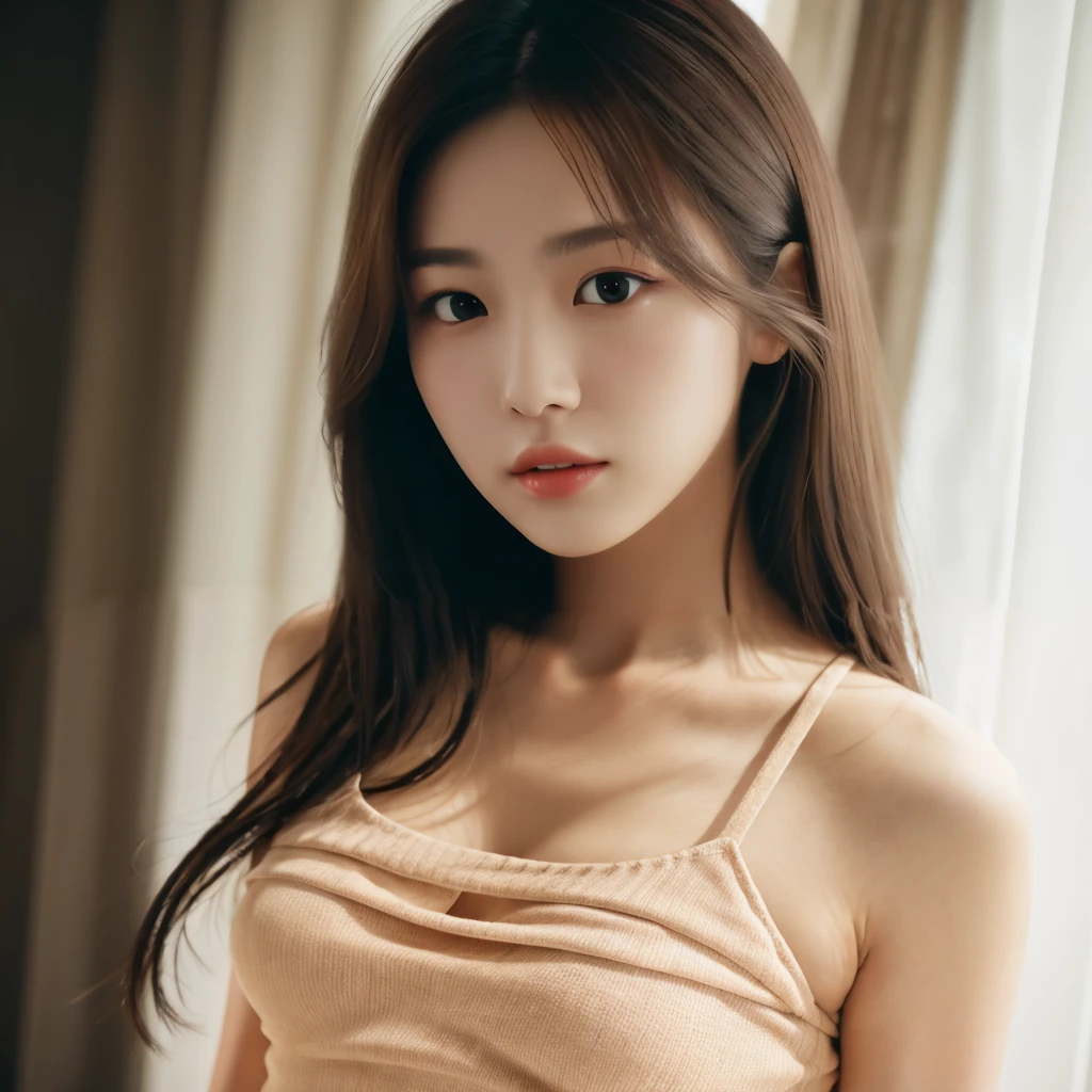 Black Tank Top, Japanese woman, 1 person,