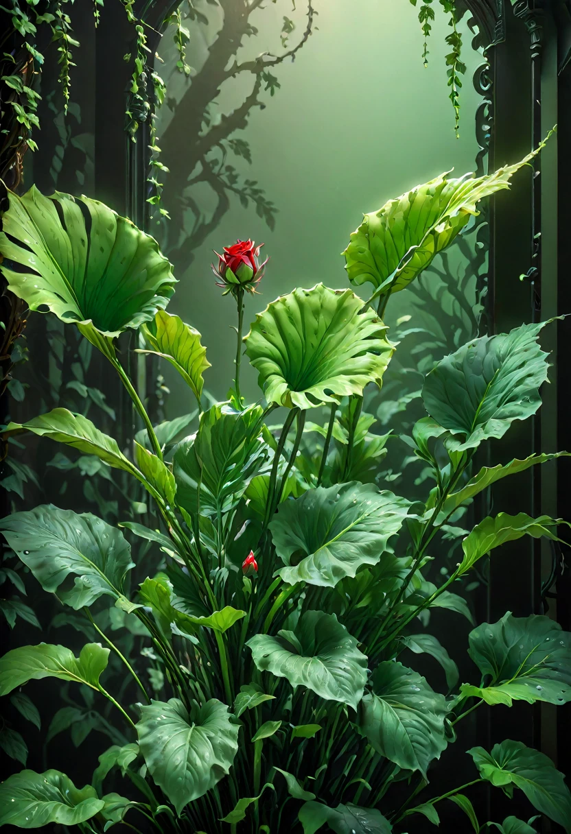 flowers, Long stems, Wide buds, mystical – необычные flowers, scattered throughout the composition. big, juicy, Black buds, red stems, ((Magic glow)), ((3D painting, digital painting, High craftsmanship)), the best works of digital painting, High detail elements, background - wide stroke. Fancy patterns - ornaments decorate, Green stems,. Magic and cyberpunk blended together. warm range of colors, Contrasting light with cool side lighting, expressing volume and shape, качественная 3D визуализация, render, masterpiece. top quality, skull bones background.
side light, mystical frame. Best quality, Unreal engine, | ultra HD | Full HD, High detail. Simulation graphics, art style. (Bright evening lighting, warm light, sharp focus, 8K). highly detailed textures, textile, metal, and bone. film grain, shine on the stems, Humid air, the contrast of cold shadows and warm golden light, Whirlwinds of Dead Souls.