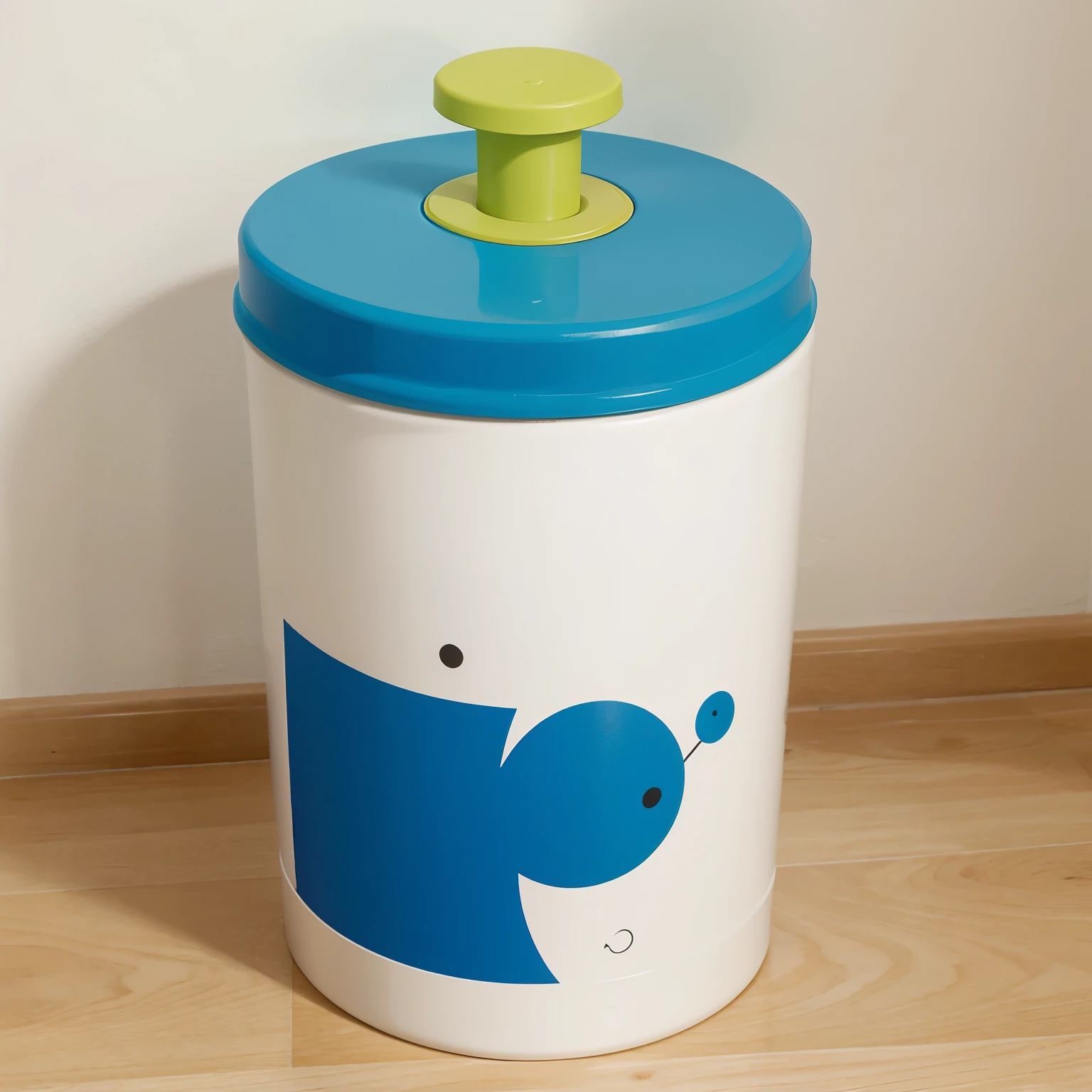 Fun children's shampoo container inspired by works by Miro