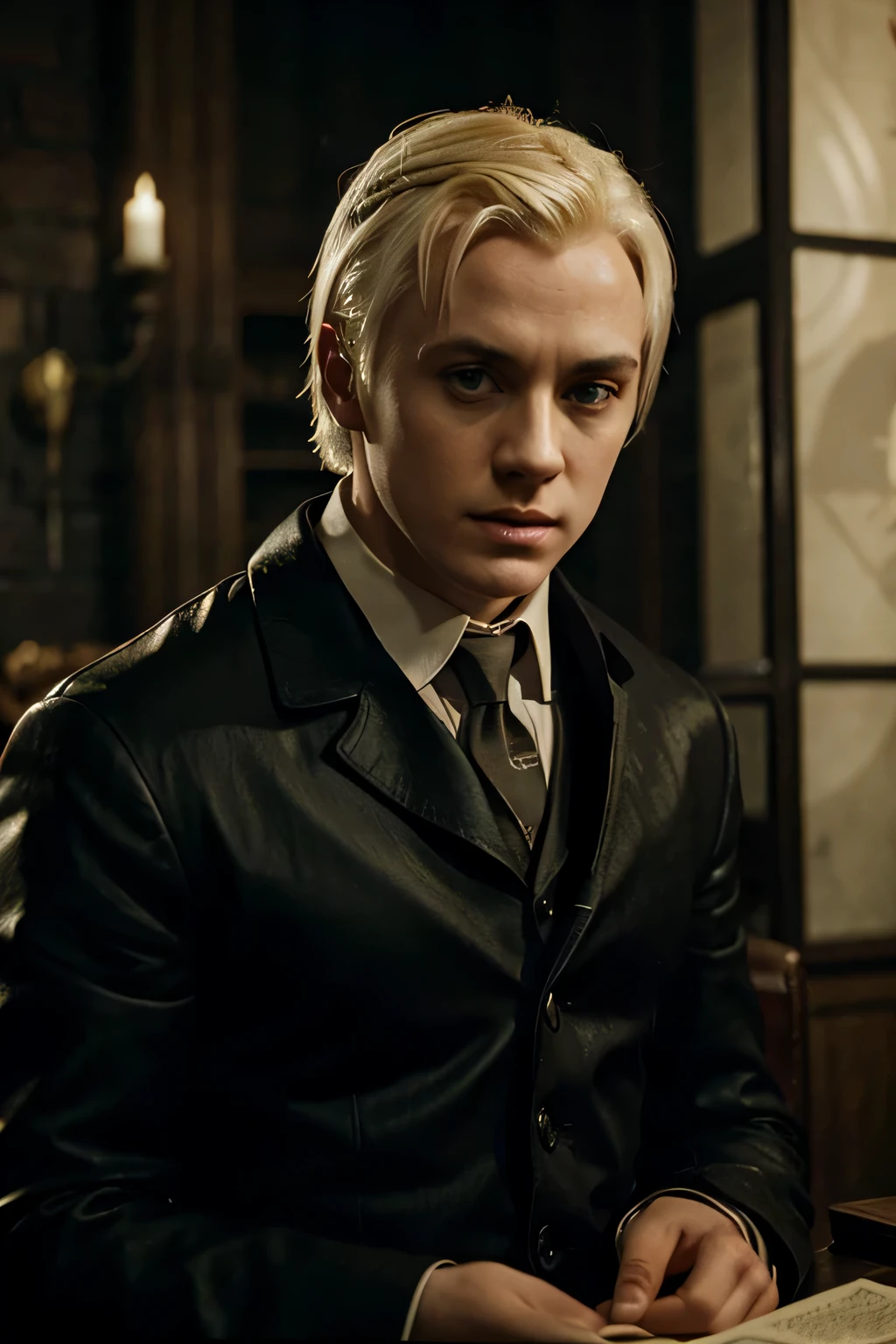 draco malfoy en las peliculas desangrandose en el suelo 