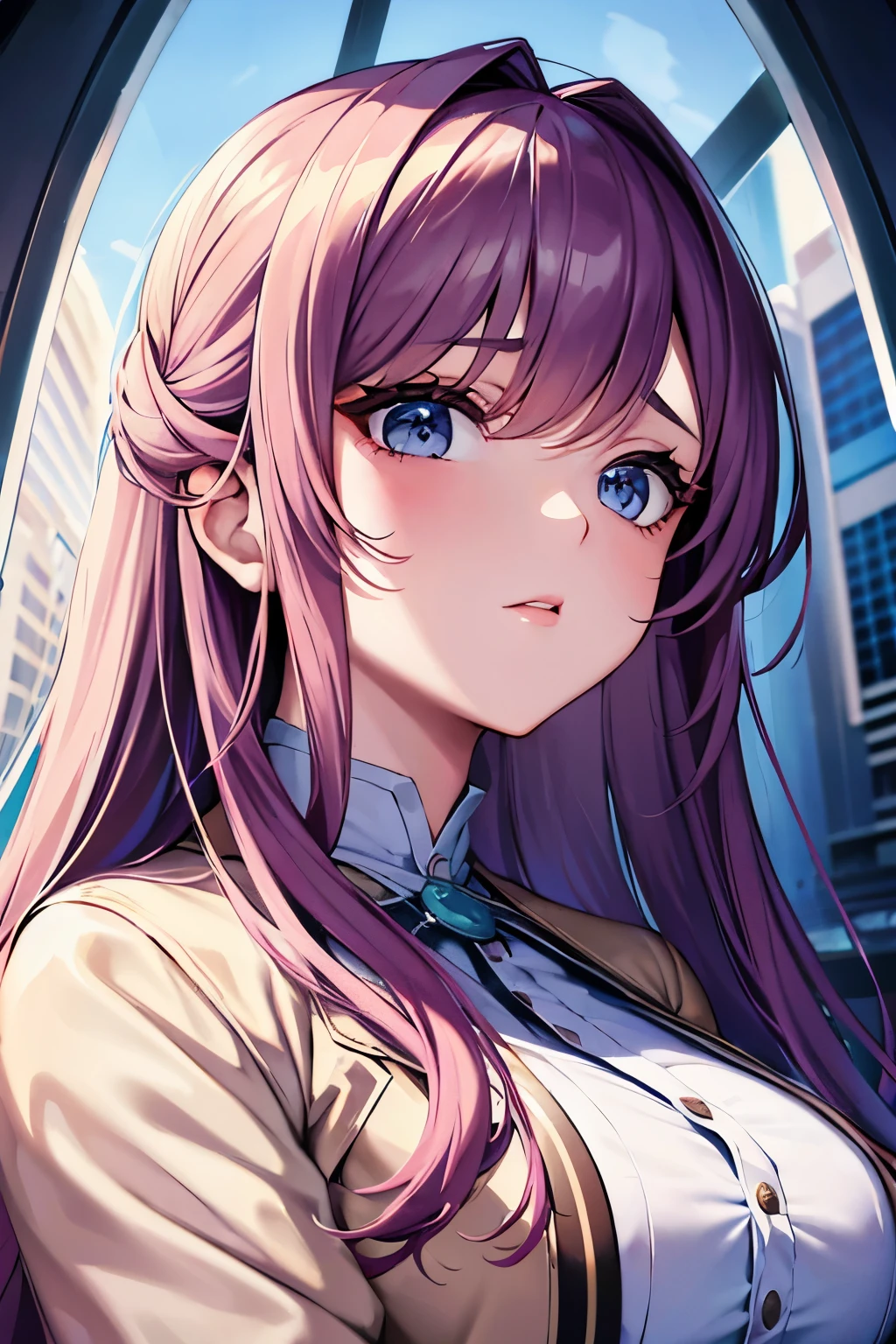 Beautiful girl, beautiful face, goddess, divine, robe, jacket,