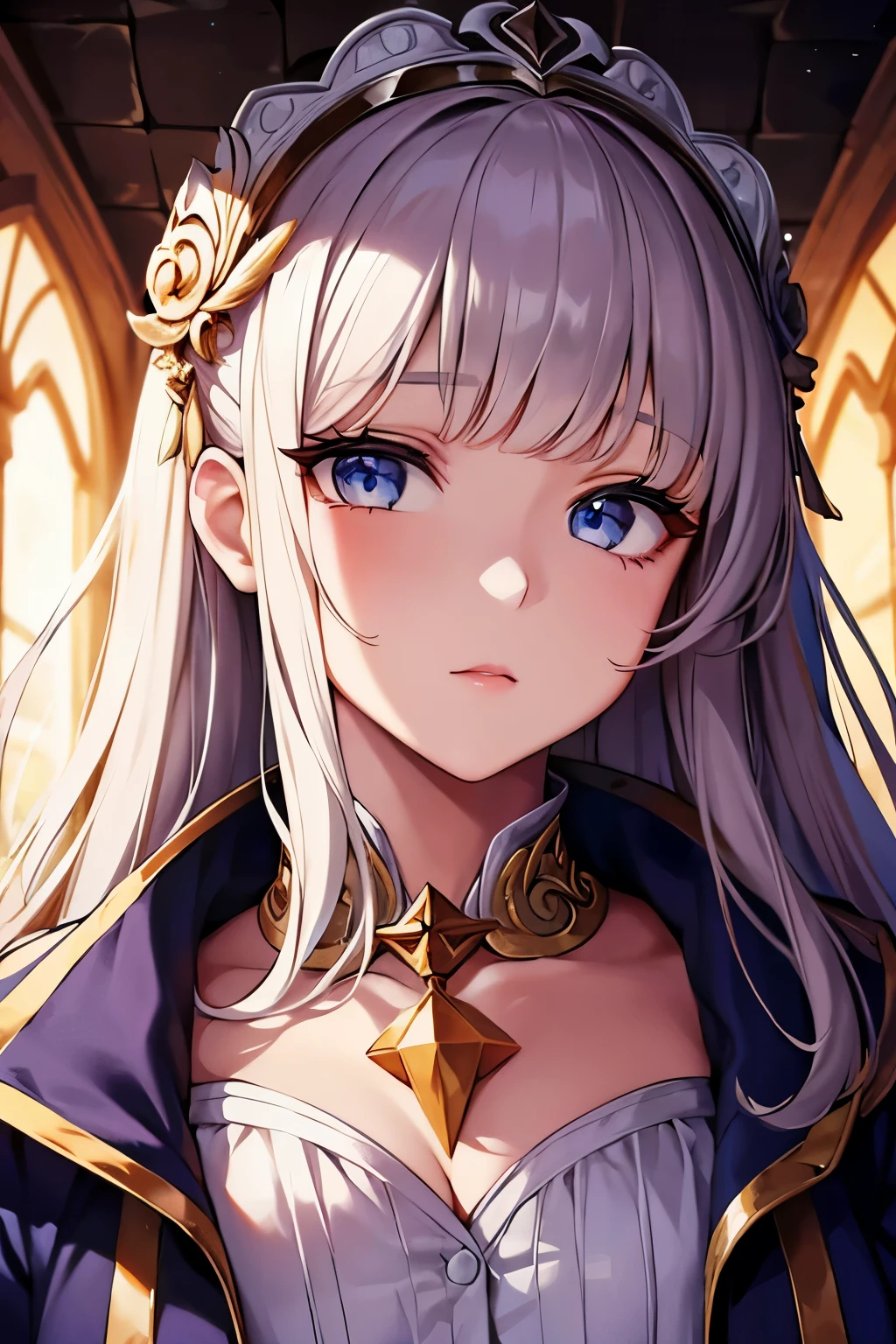 Beautiful girl, beautiful face, goddess, divine, robe, jacket,
