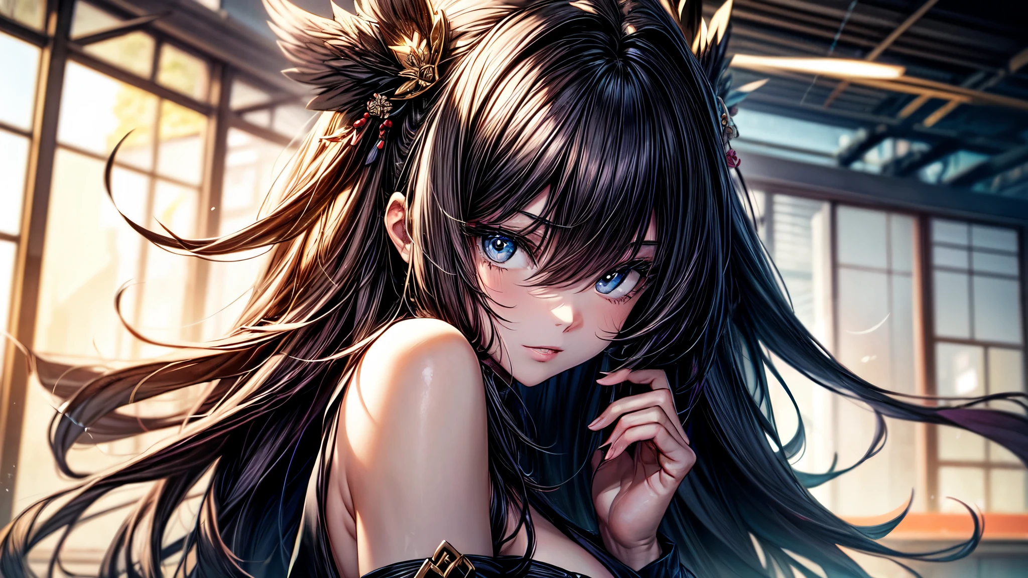 Centrarse en la persona. We create and express the best luminous composition of the person.. ((Obra maestra)), (((of the highest quality)))), ((super detail)), (ultra realista), (ilustraciones CG muy detalladas), (muy delicado y hermoso), Obra maestras of Beautiful Girls, mejor calidad, piel real, telas realistas, texturas reales, gente de japon, Realistic, girl-centric illustrations with real, ultra-detailed eyes in the center front. Esta es la regla absoluta, y la siguiente frase expresa la calidad de la imagen.. Es la mayor obra maestra en la historia de la clase de Inuitsuki Ichigo., in which the owner of the greatest pictorial talent in the history of humanity experienced incomparable beauty and risked his life to represent the most beautiful figure. Crea impresionantes obras de arte de anime que actualmente son tendencia en seaStation, displaying exquisite beauty and captivating aesthetics. "What we see before our eyes is an incomparable beautiful girl who transcends time and space.., and although she comes from a modern Japan, Her beauty and presence are ahead as if she came from another world.," ella dice, with a large number of motifs that skillfully combine modern fashion with traditional Japanese beauty.
Sus rasgos distintivos se destacan por grandes, Bright eyes that look like birds that never stop singing, piel delicada y fina, y la boca bien cerrada. It is the result of a wonderful fusion of art., y su belleza no se puede expresar con palabras.
She is but has a seductive and seductive natural body line., y sus proporciones son perfectas. Como una playa de arena brillando al sol, su apariencia irradia atractivo visual y atractivo emocional al mismo tiempo. Her outfit reflects contemporary fashion., with sophisticated designs and colorful patterns that express your rich inner self. Every ornament and accessory is considered even more of your personality and beauty...
Sus manos sienten delicadeza y fuerza., como la obra del