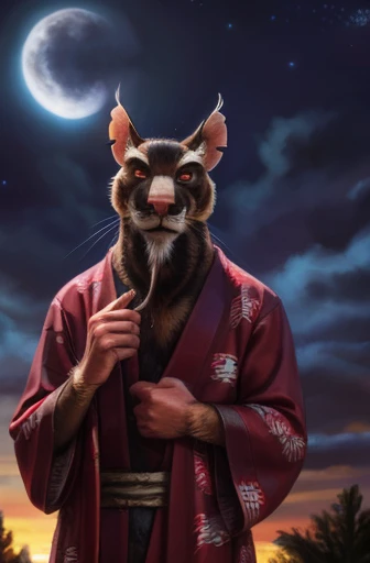 low-angle view,
standing, night, moonlight, clothed, kimono, red kimono, rat tail, red eyes, goatee, brown body, white fur, black fur, bandages, safe,
(master splinter:1.2), looking at viewer, front view, solo, topwear, bottomwear,
BREAK,
by bruteandbrawn, by personalami, by kenket, (intricate, high detail, film photography, soft focus, RAW candid cinema,
photorealism, realistic, photorealistic, analog style, subsurface scattering,
masterpiece, best quality, ultra realistic, 8k)