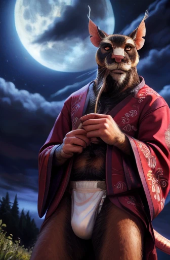 low-angle view,
standing, night, moonlight, clothed, kimono, red kimono, rat tail, red eyes, goatee, brown body, white fur, black fur, bandages, safe,
(master splinter:1.2), looking at viewer, front view, solo, topwear, wearing white fundoshi, bulge
BREAK,
by bruteandbrawn, by personalami, by kenket, (intricate, high detail, film photography, soft focus, RAW candid cinema,
photorealism, realistic, photorealistic, analog style, subsurface scattering,
masterpiece, best quality, ultra realistic, 8k)