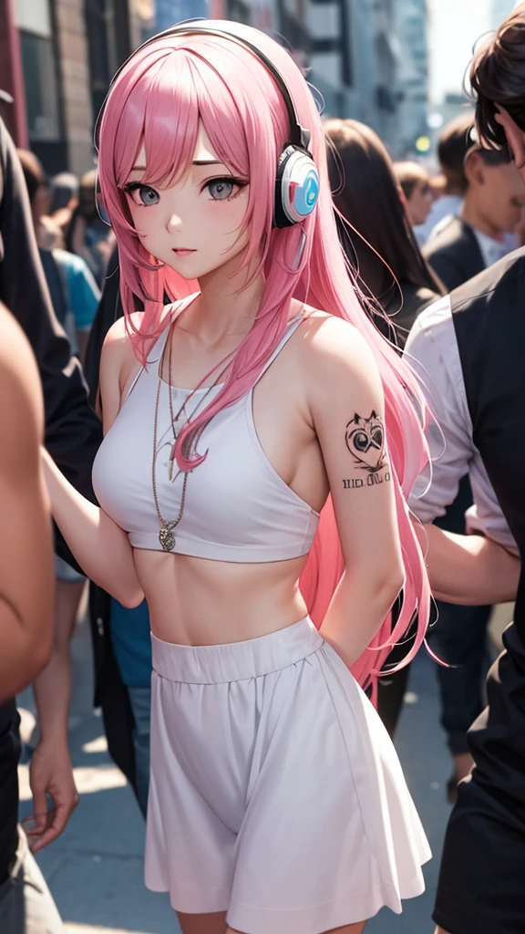 1girll,Twin-tailed,Colorful hair,The long-haired、Flying,pink bows,16-year-old female model,Side,ni、Volleyball wear、Buruma、Dark blue bloomers 、matte fabric bloomers、No gloss、Colossal 、kawaii、realisitic、pantiy、Idol、Volleyball game、Attack、action of hitting the ball、
